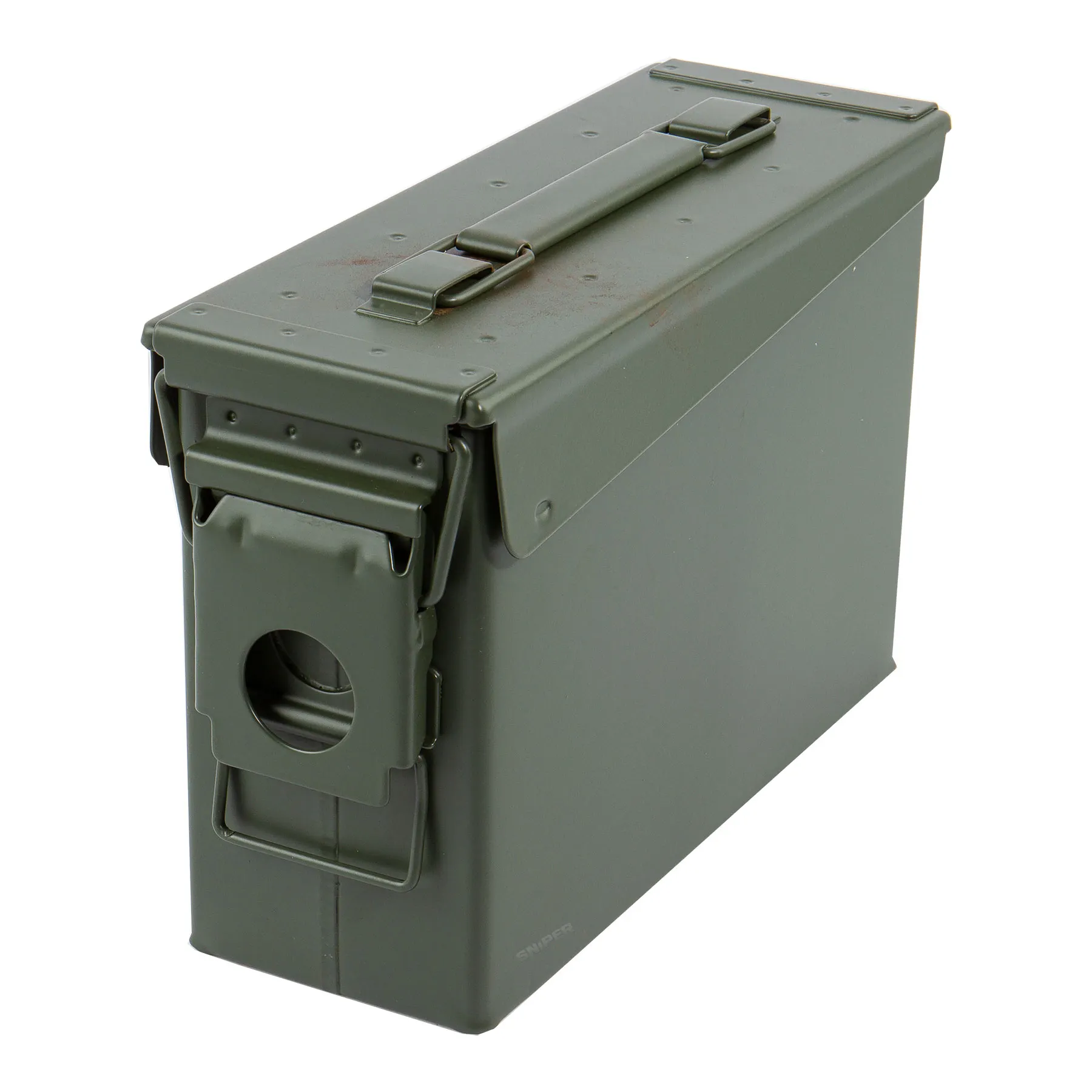 Metall Munitionskiste, 30x16x14,5 cm, olive Metall Munitionskiste, 30x16x14,5 cm, olive