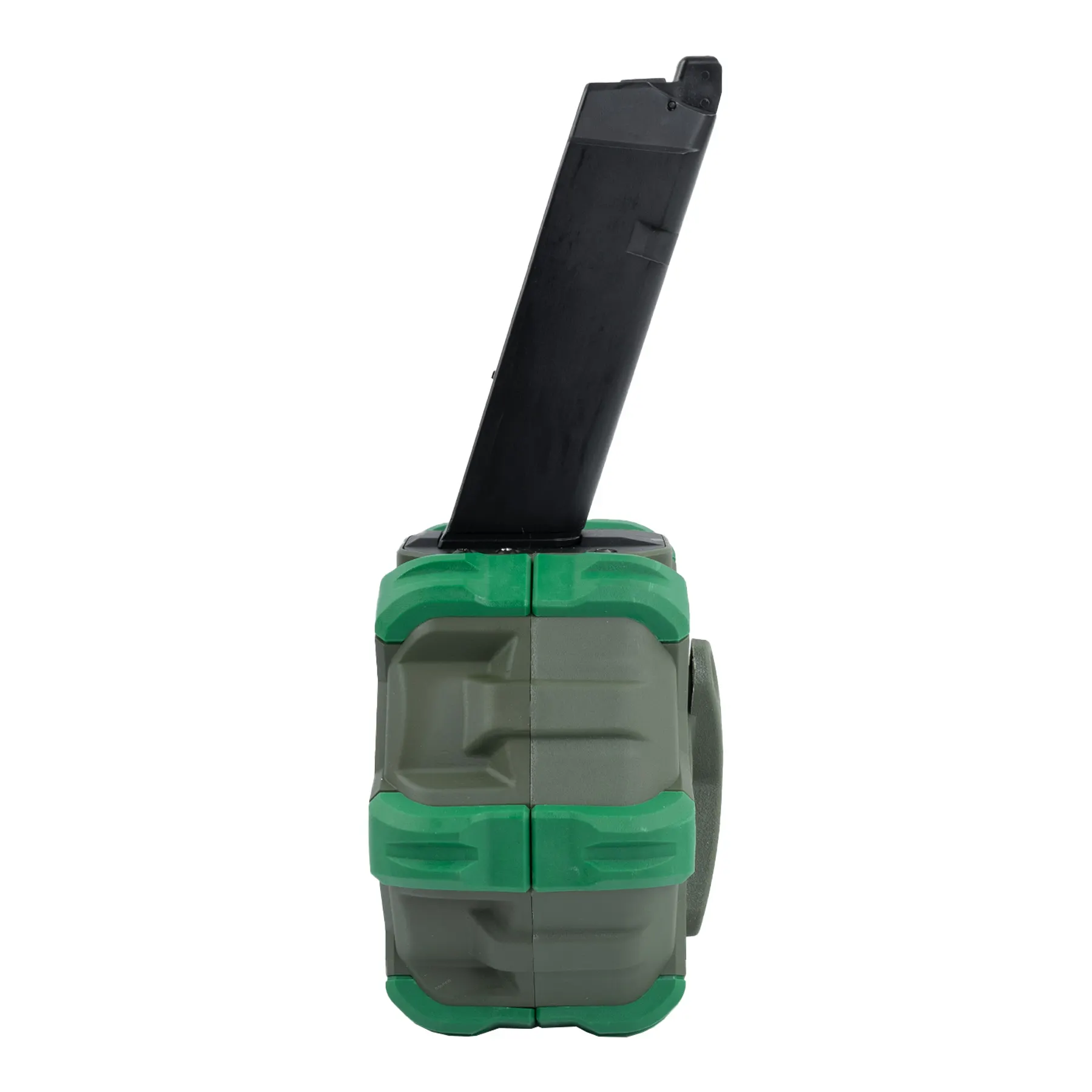 WE Gas Drum Magazin für G17/Galaxy Serie, 350rds, Green WE Gas Drum Magazin für G17/Galaxy Serie, 350rds, Green