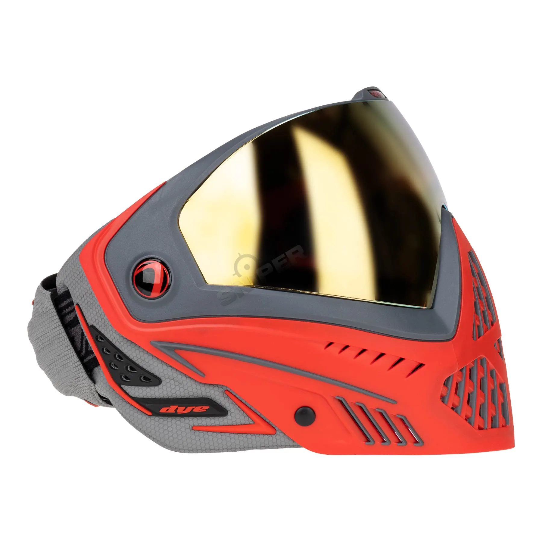 DYE I5 Shadowfire Goggles, Grey/Red Mask