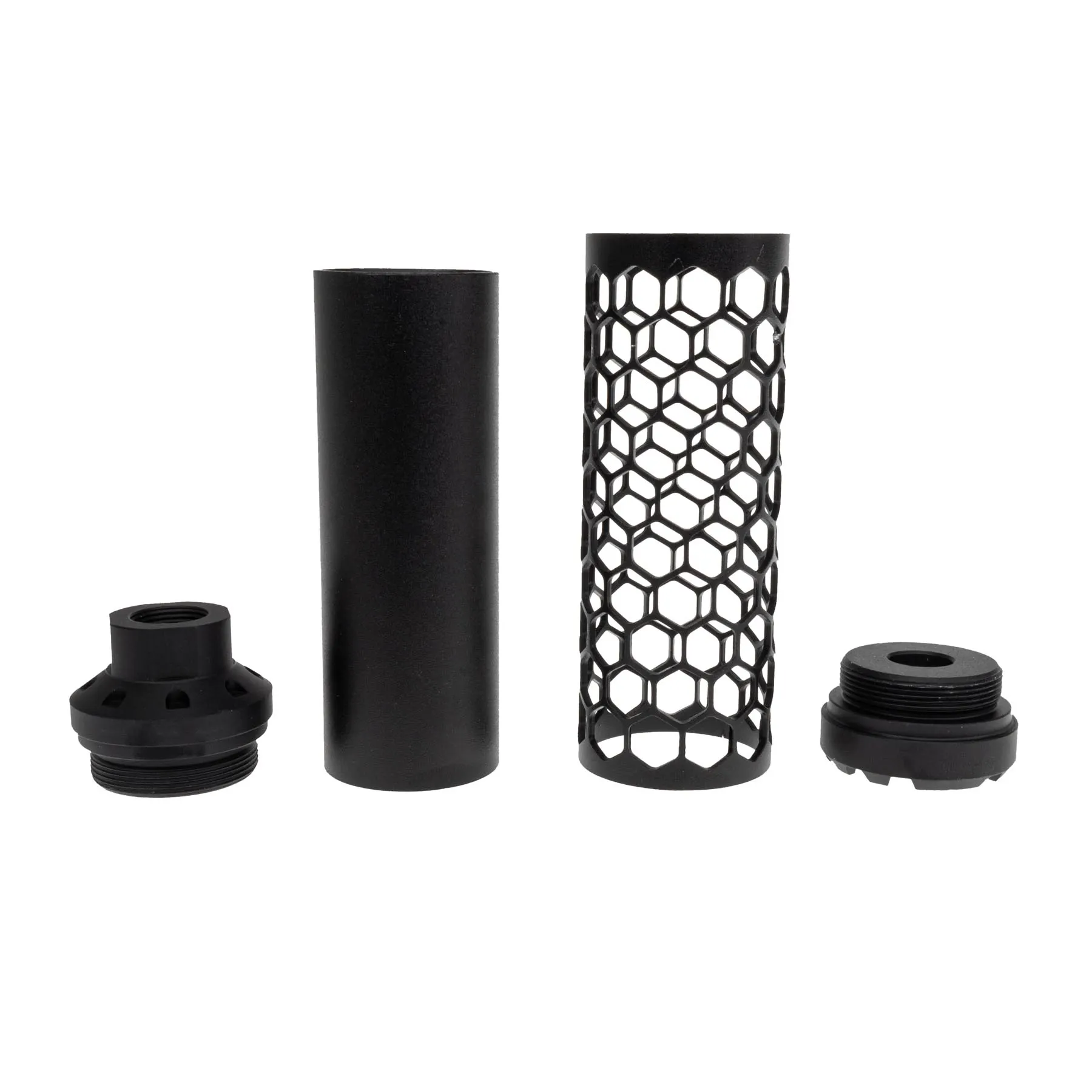 Reapo Hexa-Silencer Short 14mm CCW, Black