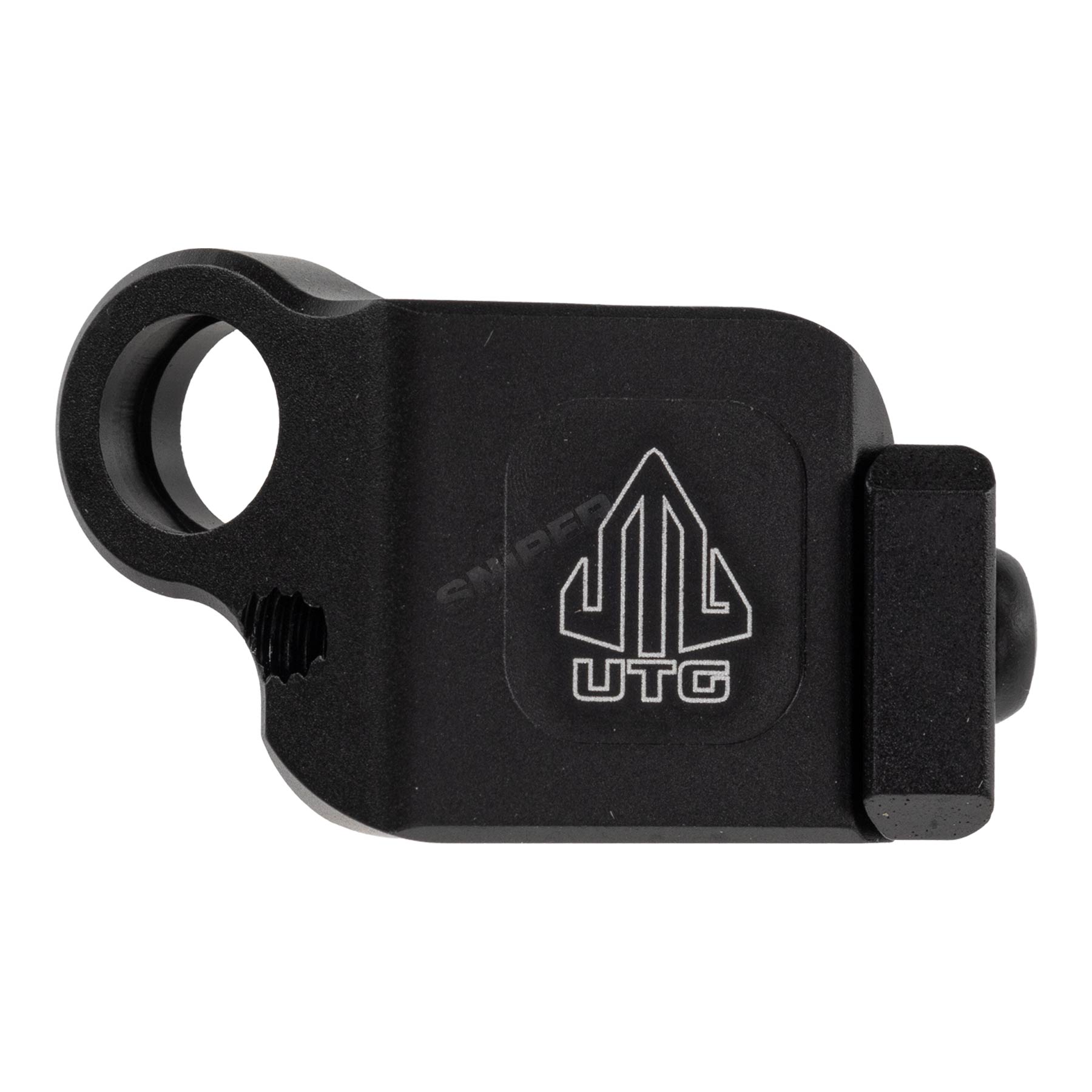 UTG Low Profile Angled QD Sling Swivel Adapter für Picatinny, Black