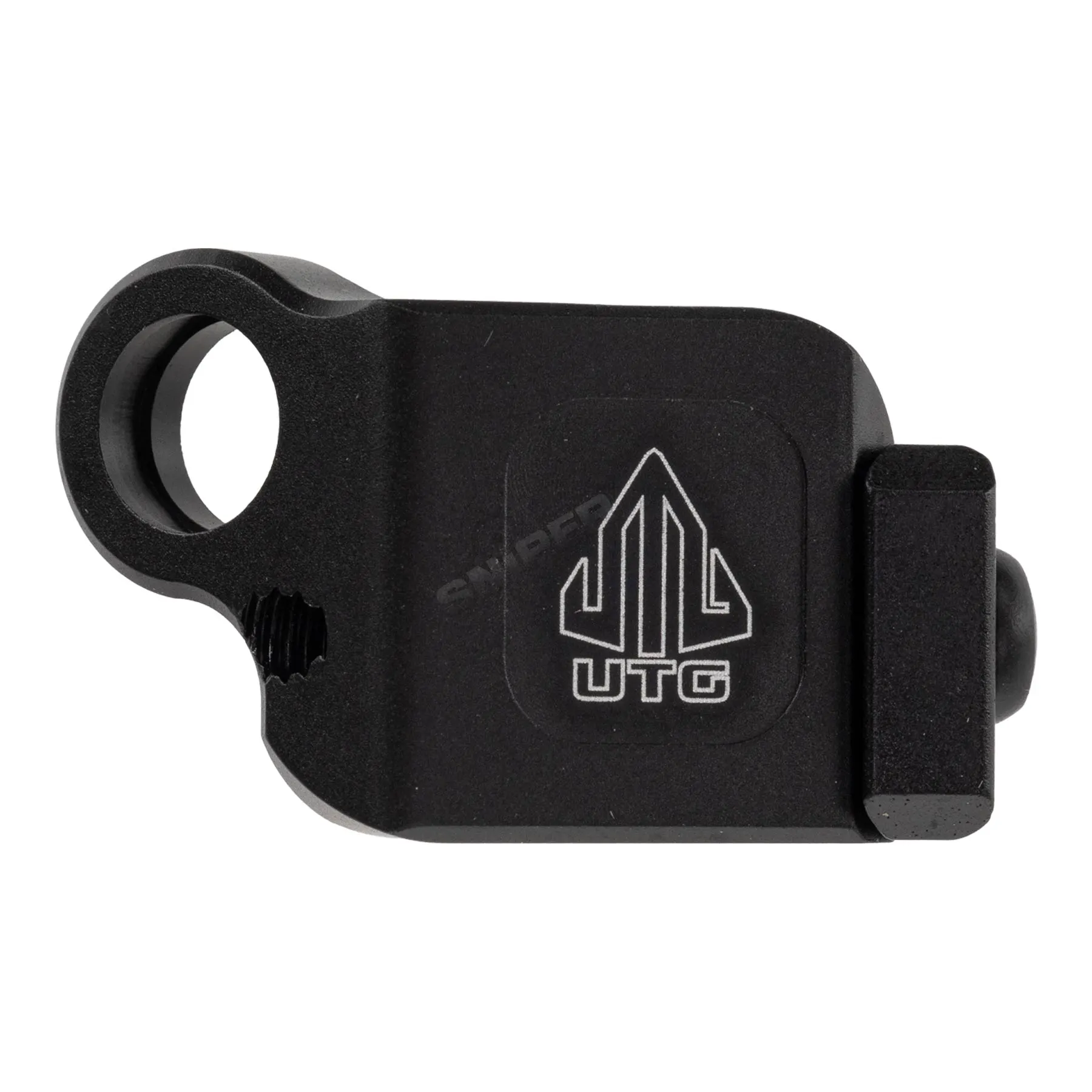 UTG Low Profile Angled QD Sling Swivel Adapter für Picatinny, Black UTG Low Profile Angled QD Sling Swivel Adapter für Picatinny, Black