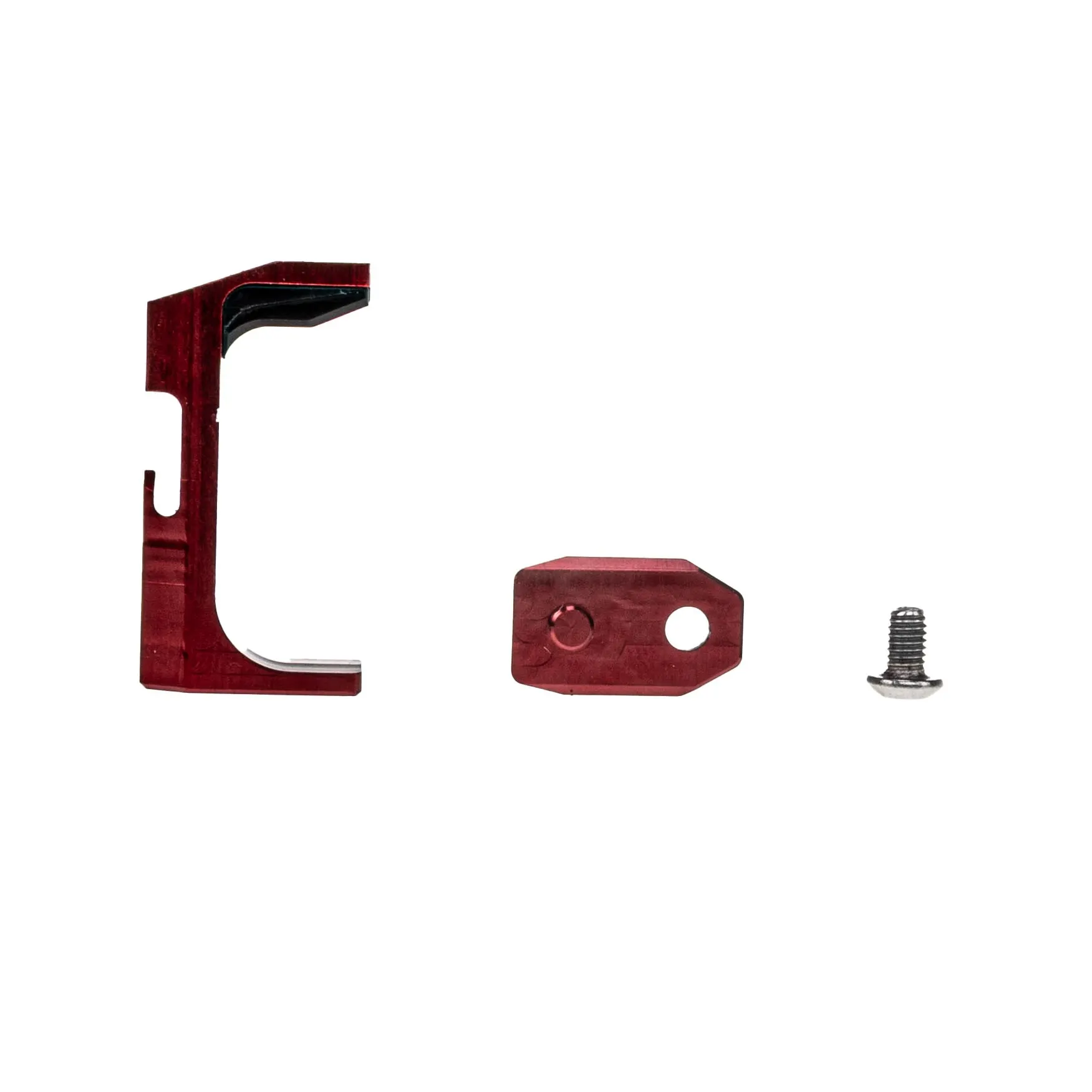 CNC Aluminum Magazine Catch for AAP, Red