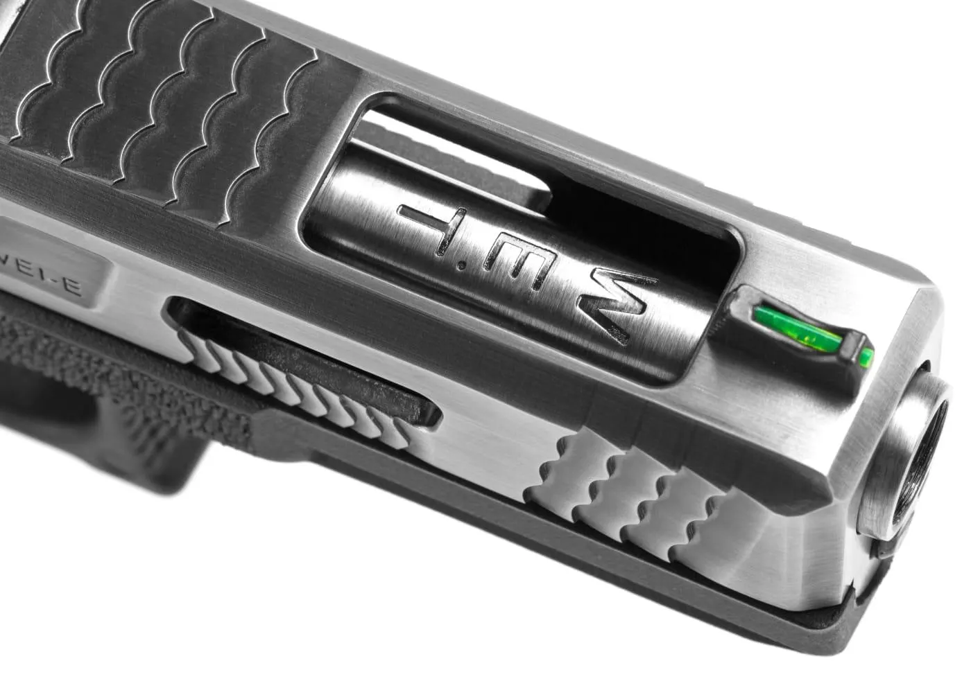 WE Force 07 Silver Barrel Meta-Slidel GBB Softair, Black