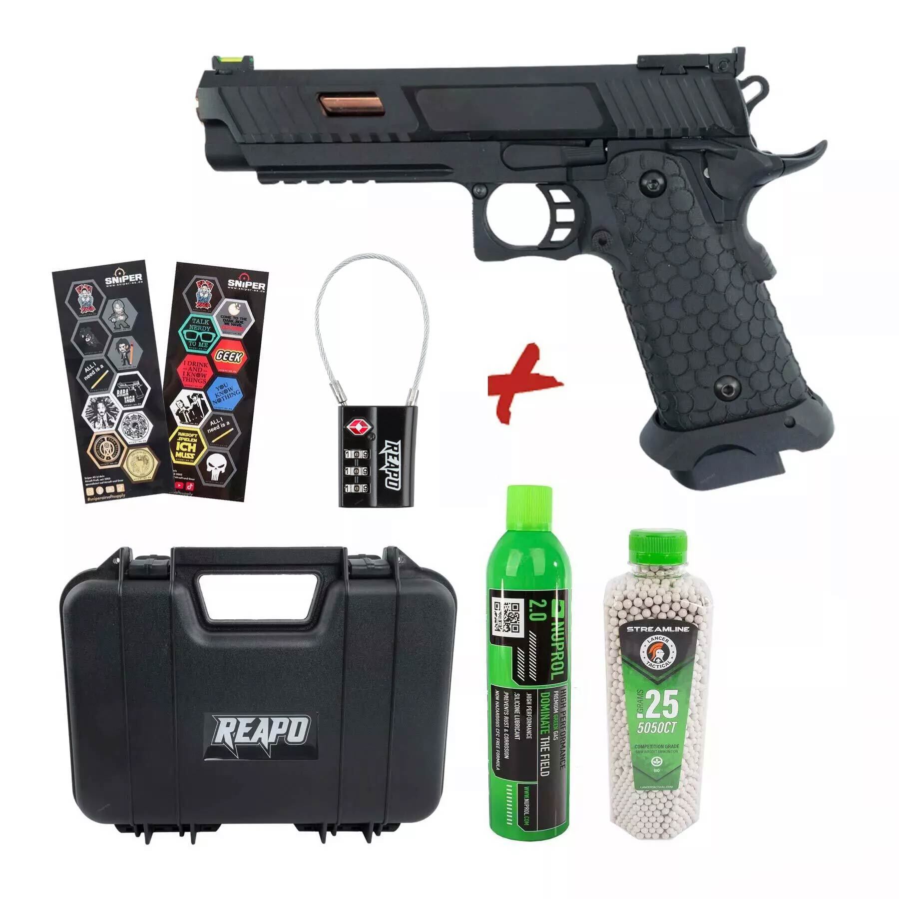 Bundle Deal #1 - Reapo JW3 BABA YAGA Hi-Capa Softair Pistole