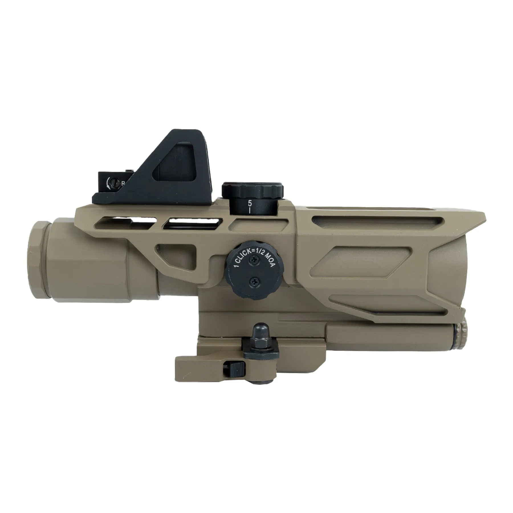 USS 3-9X40 Gen3 Scope mit Red Dot, Tan