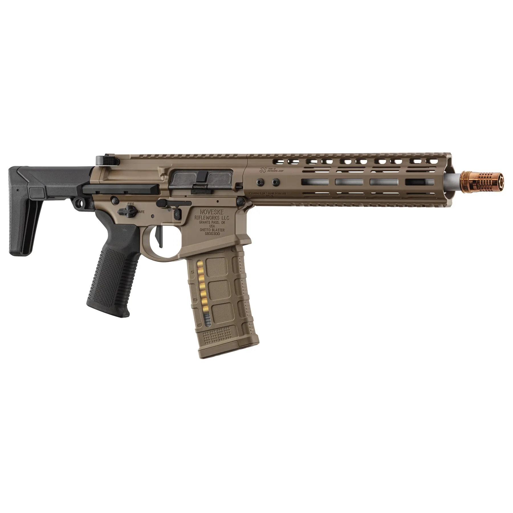 EMG Noveske MWS Ghetto Blaster 9" GBB, FDE EMG Noveske MWS Ghetto Blaster 9" GBB, FDE