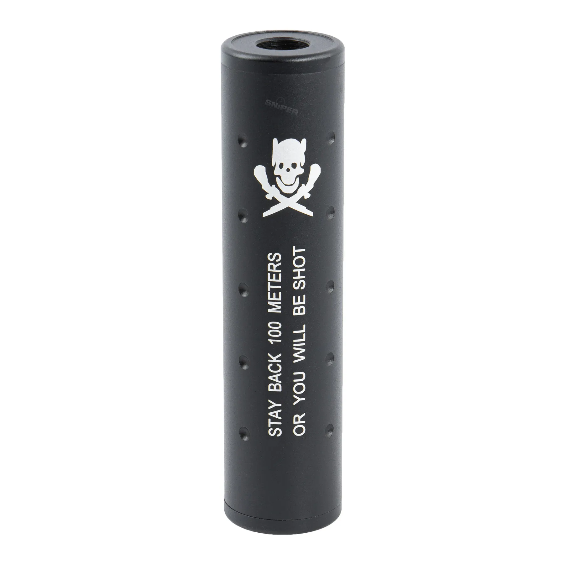 130mm Skull Stubby Silencer CW, Black