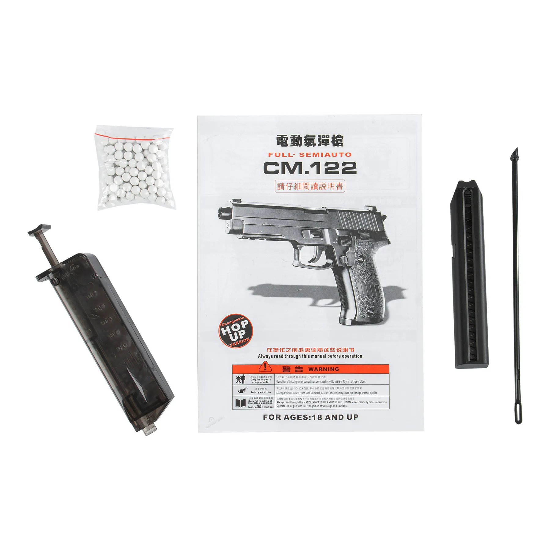 Cyma CM122 AEP < 0,5 Joule Softair Pistole