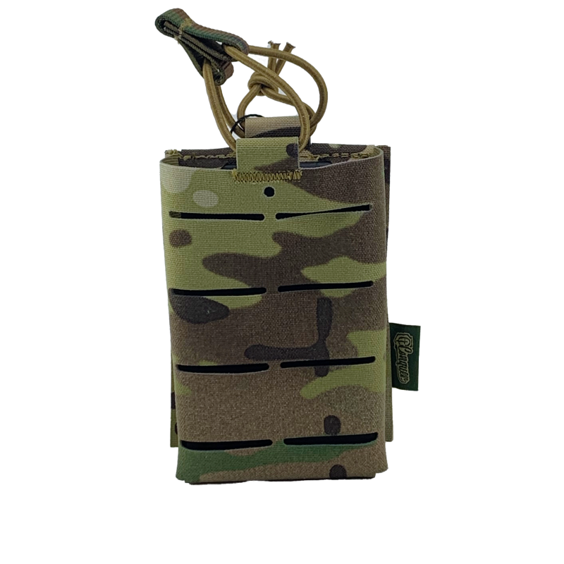 Conquer Laser-Cut Rifle Mag Pouch, Camo