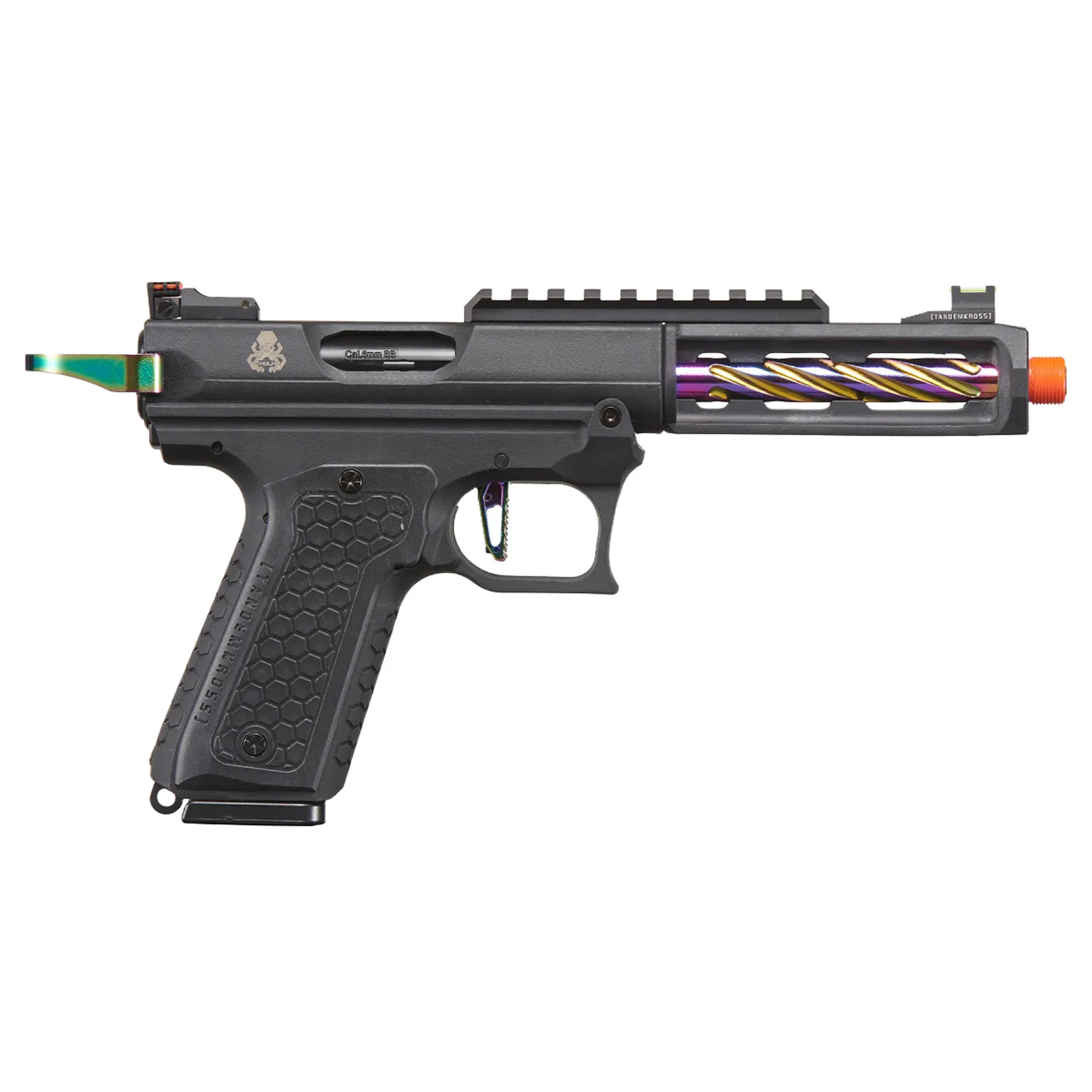 Lancer Tandemkross Cthulhu GBB Softair Pistole, Black/Rainbow