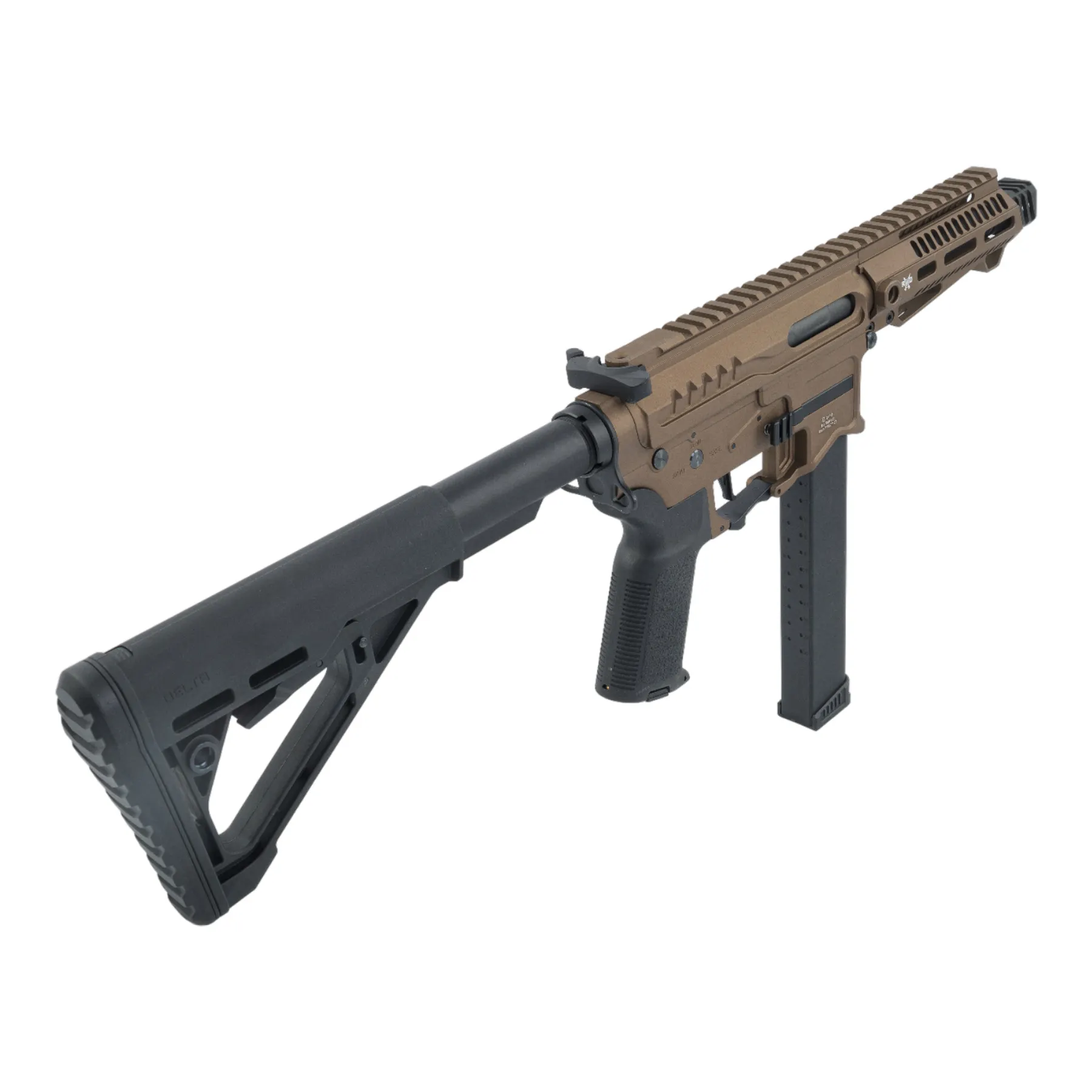 Zion Arms PW9 M-Lok 6" (S)AEG, Chocolate