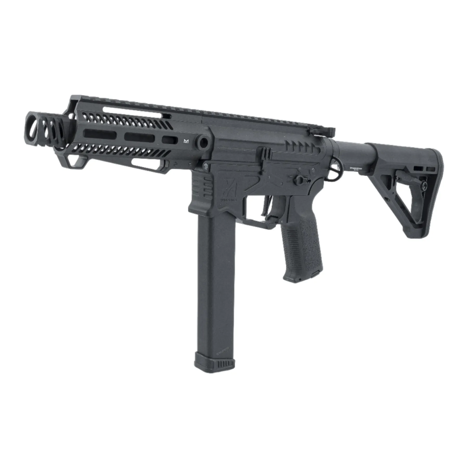 Zion Arms PW9 M-Lok 6" (S)AEG, Black