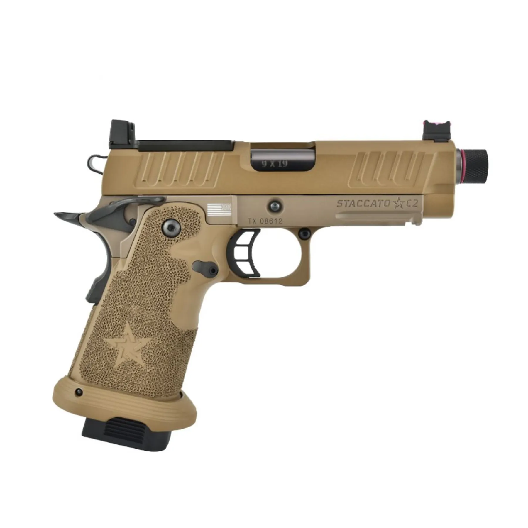 EMG Staccato C2 Compact T8 2011 GBB Softair Pistole, Tan