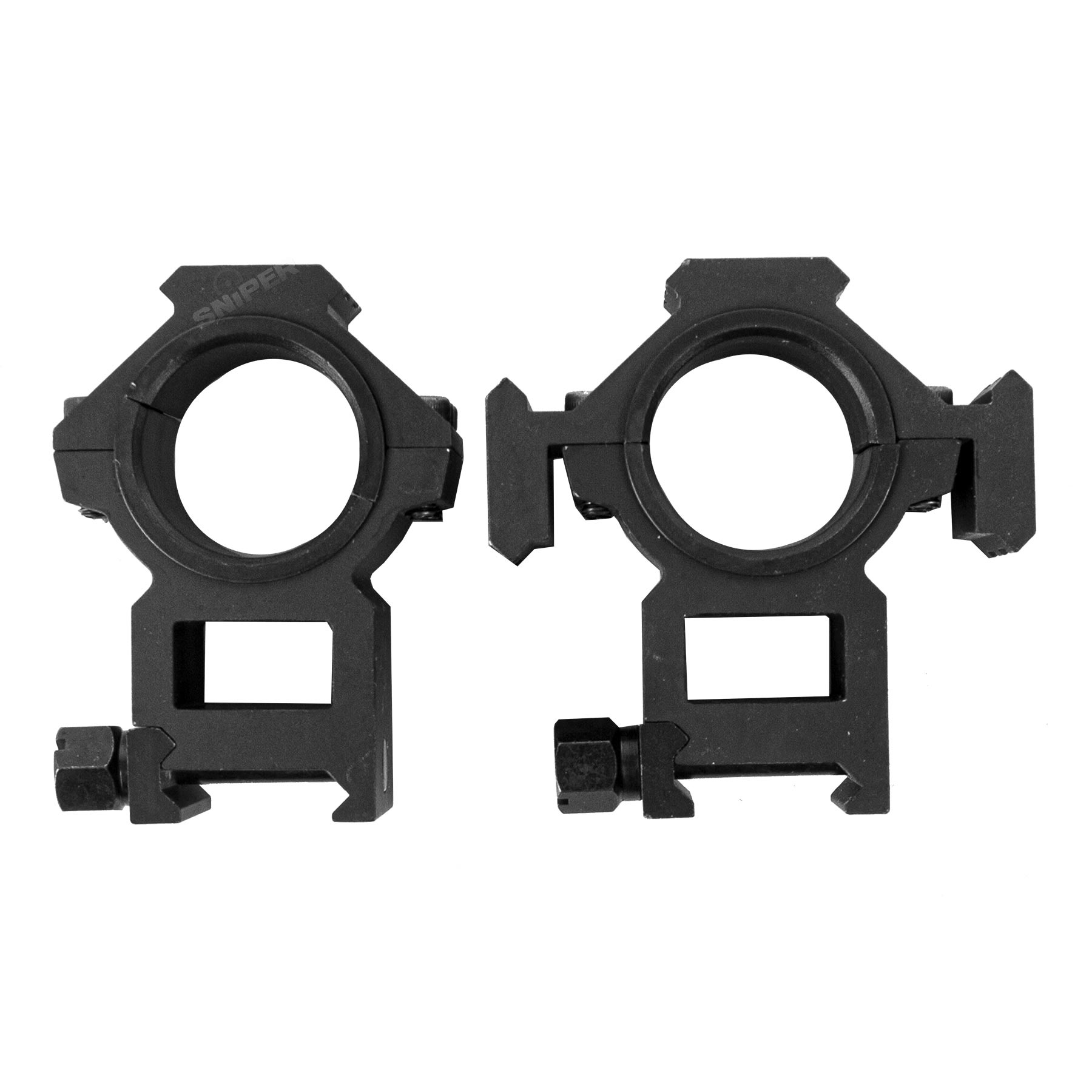 Tri Side Rail 25/30mm Mount, Black