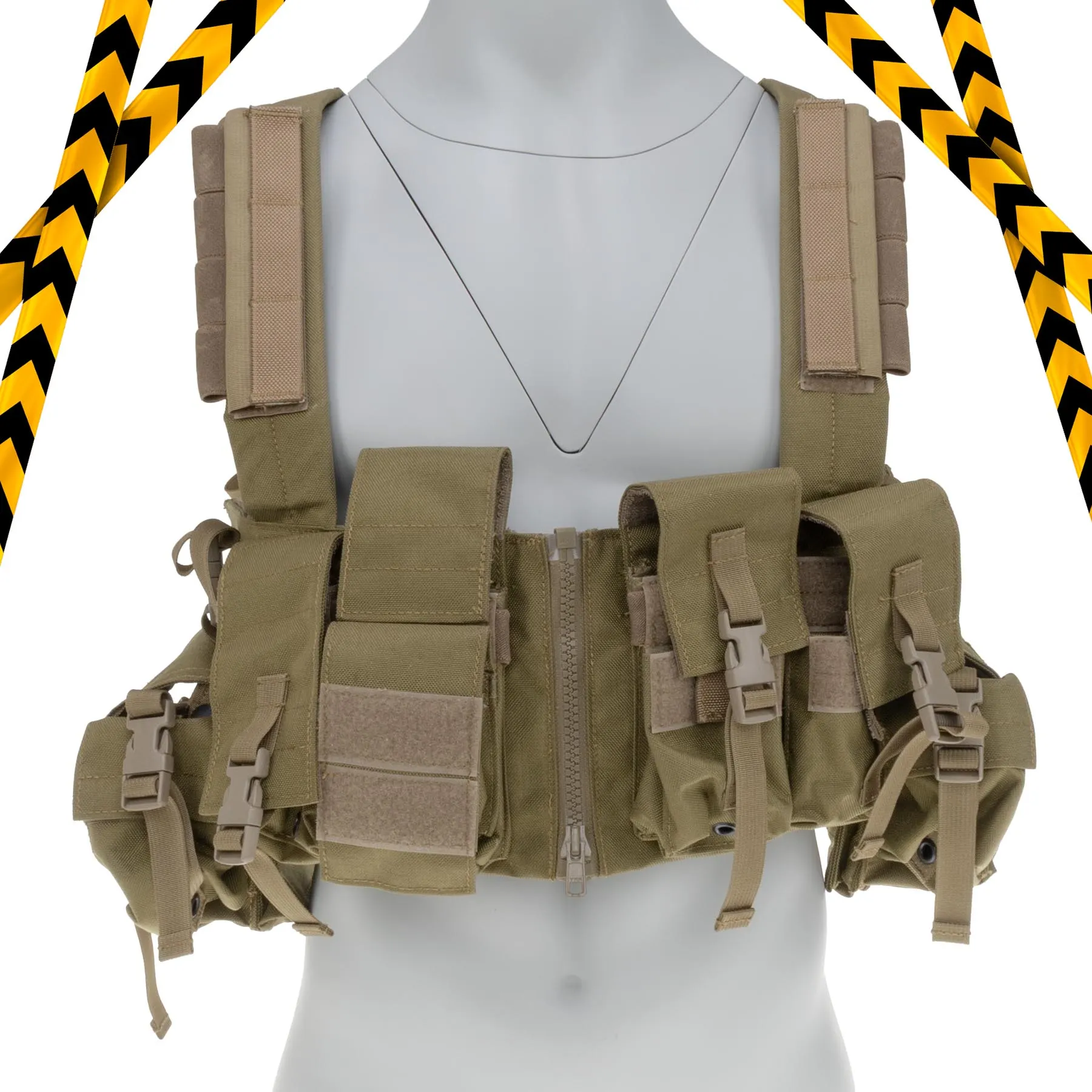B-Ware Tactical LT1961G Chest Rig, Khaki/Tan