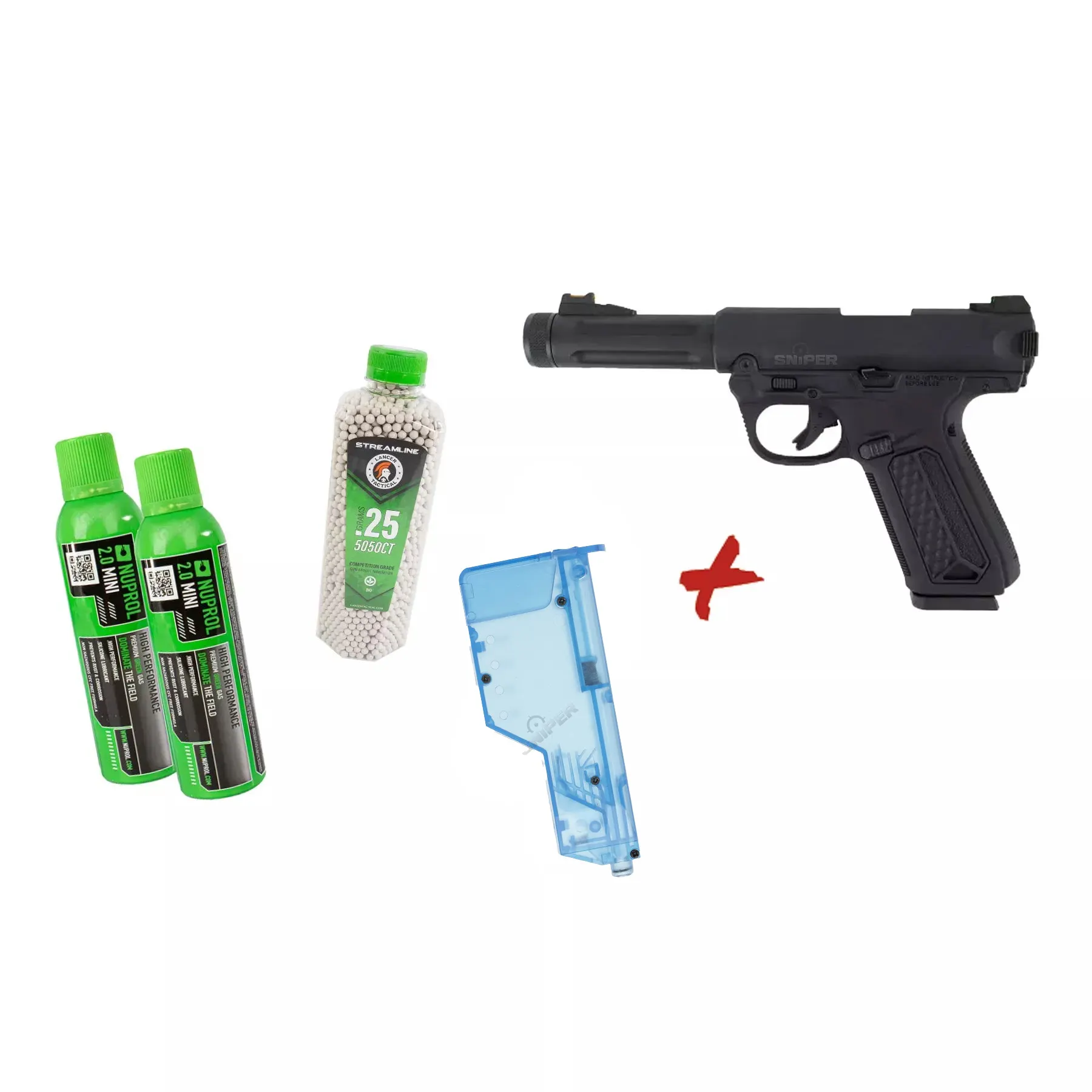 Bundle Deal #1 - Action Army AAP 01 Assasin GBB Softair Pistole