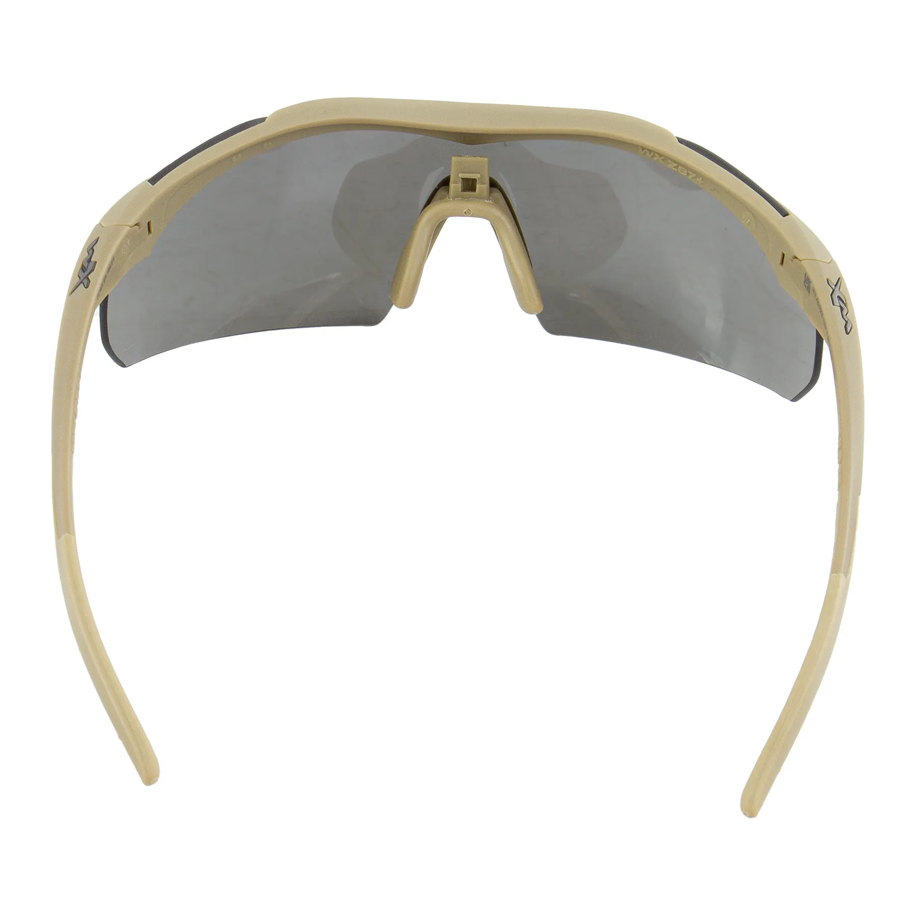 WileyX WX Vapor 2.5 Tan Frame Goggles, Grey/Clear/Light Rust Lens