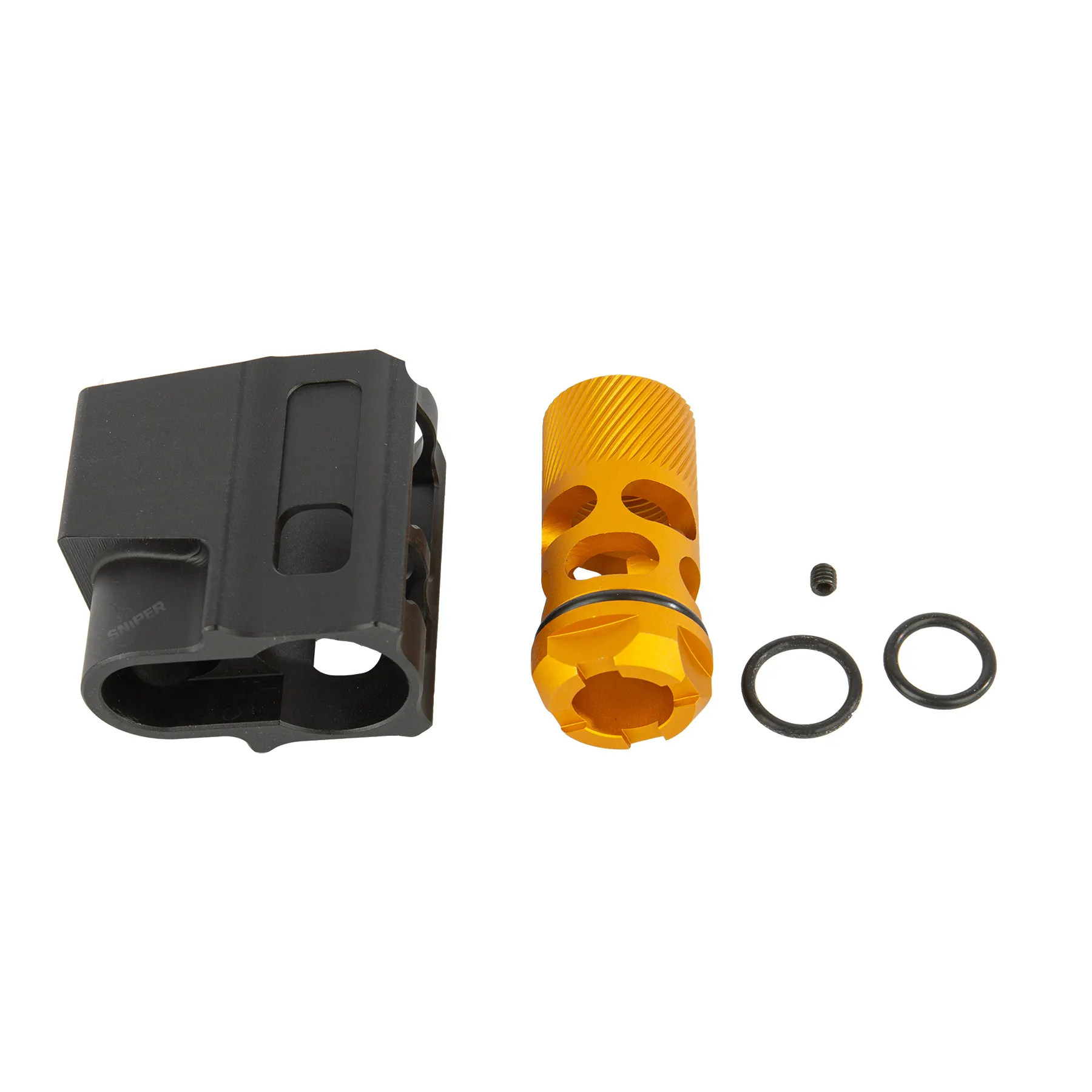 Alu Compensator, Black & Gold, 14mm