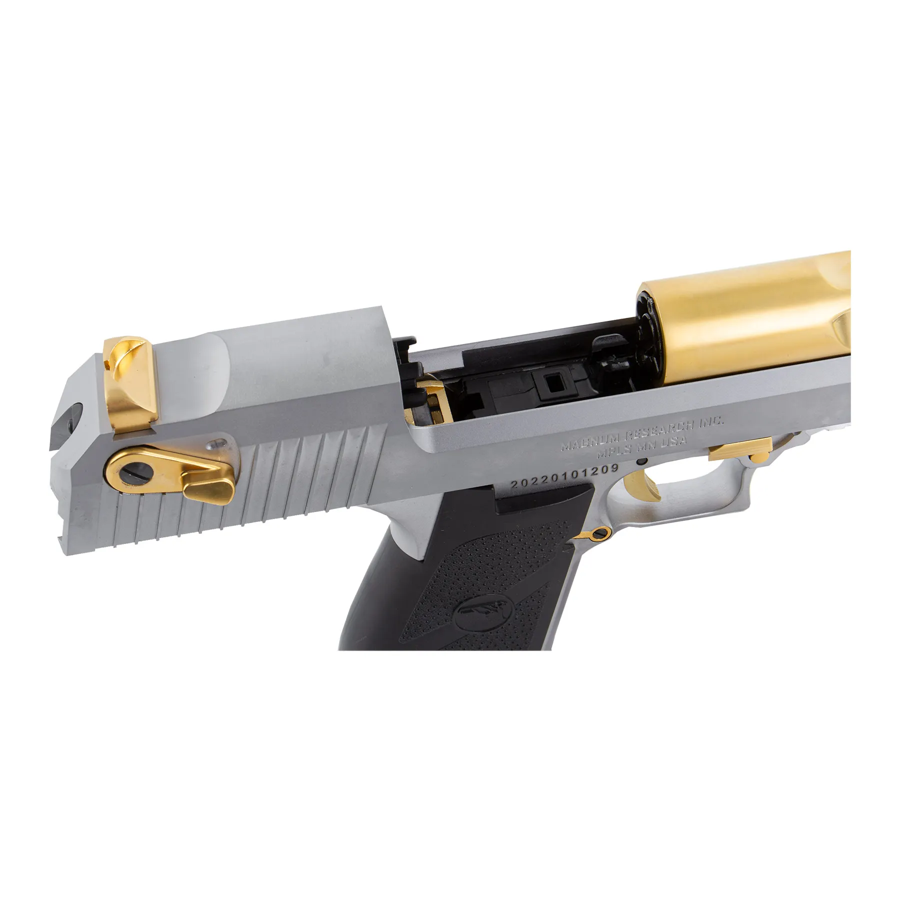 Desert Eagle L6 .50AE GBB, Gold/Silver