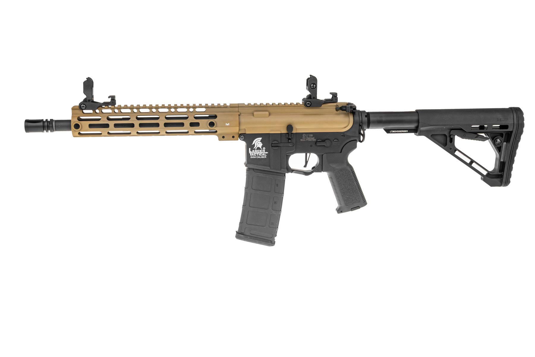 Lancer LT-39 M-Lock 11" Gen 3 w/ Nebula ETU (S)AEG, Half-Tan