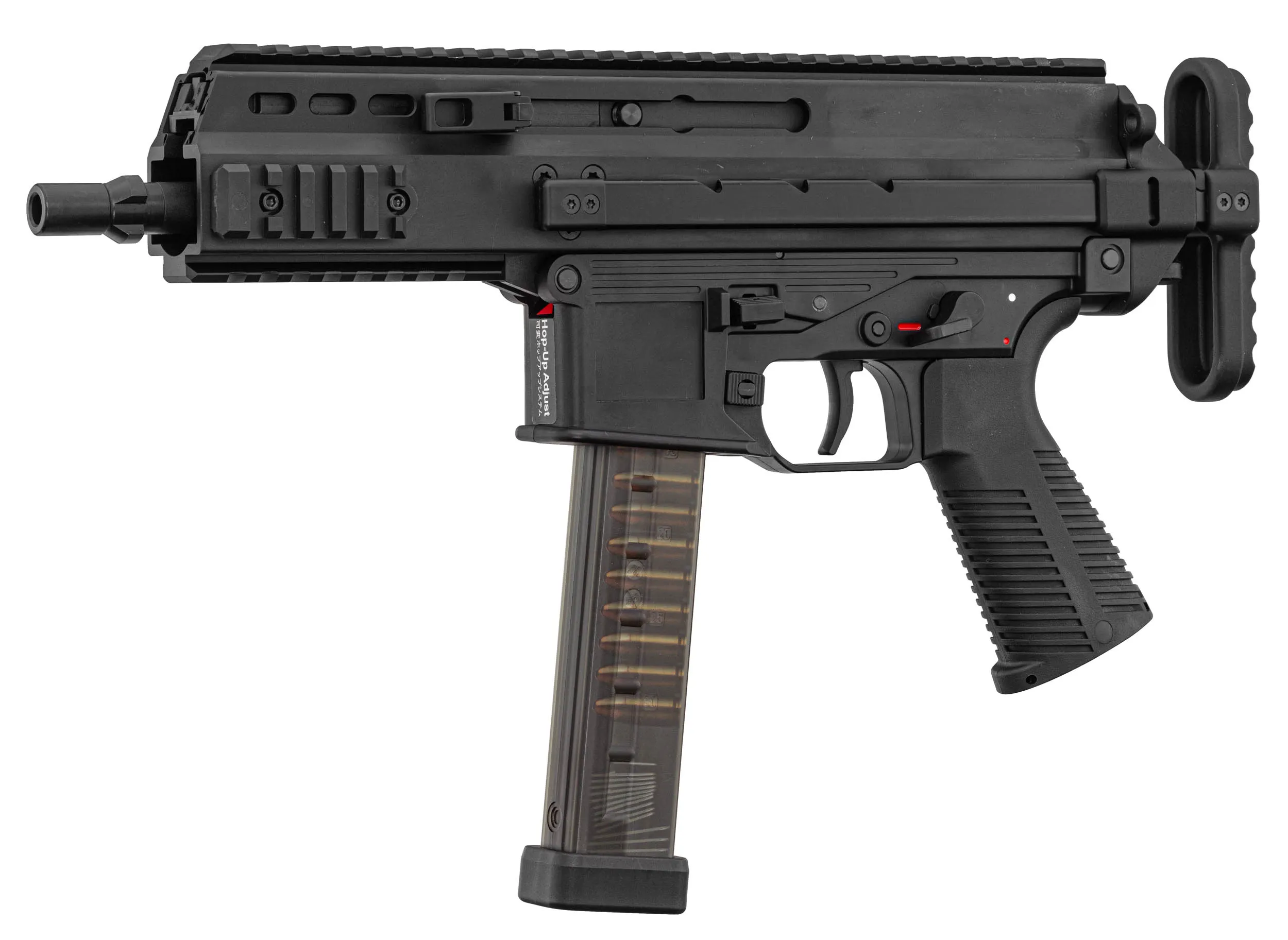 Maruyama SCW-9 Pro Double Mag Submachine GBB Gun, Black