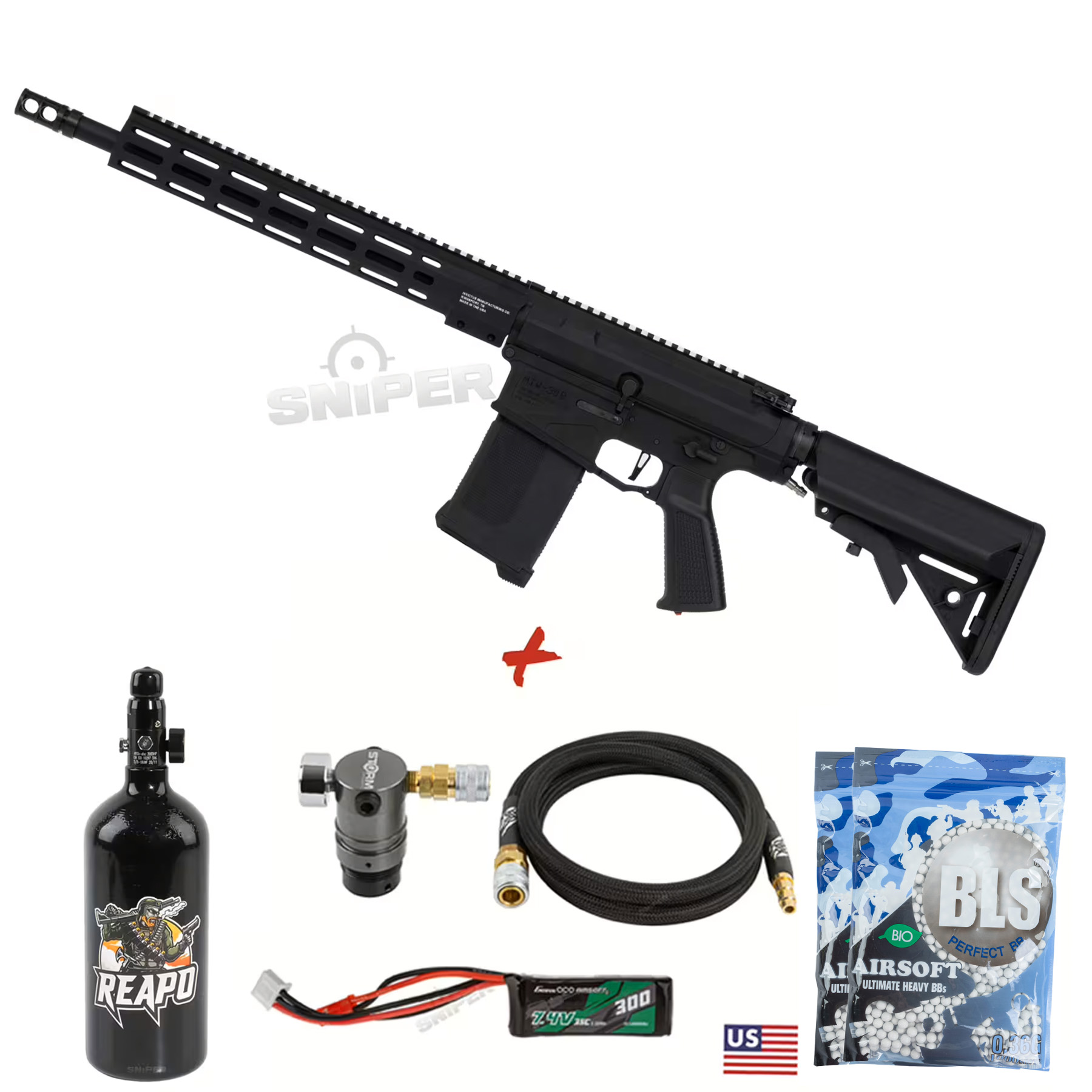 HPA Deal #2 - MTW PKG 308 Tactical Inferno Edition, Black