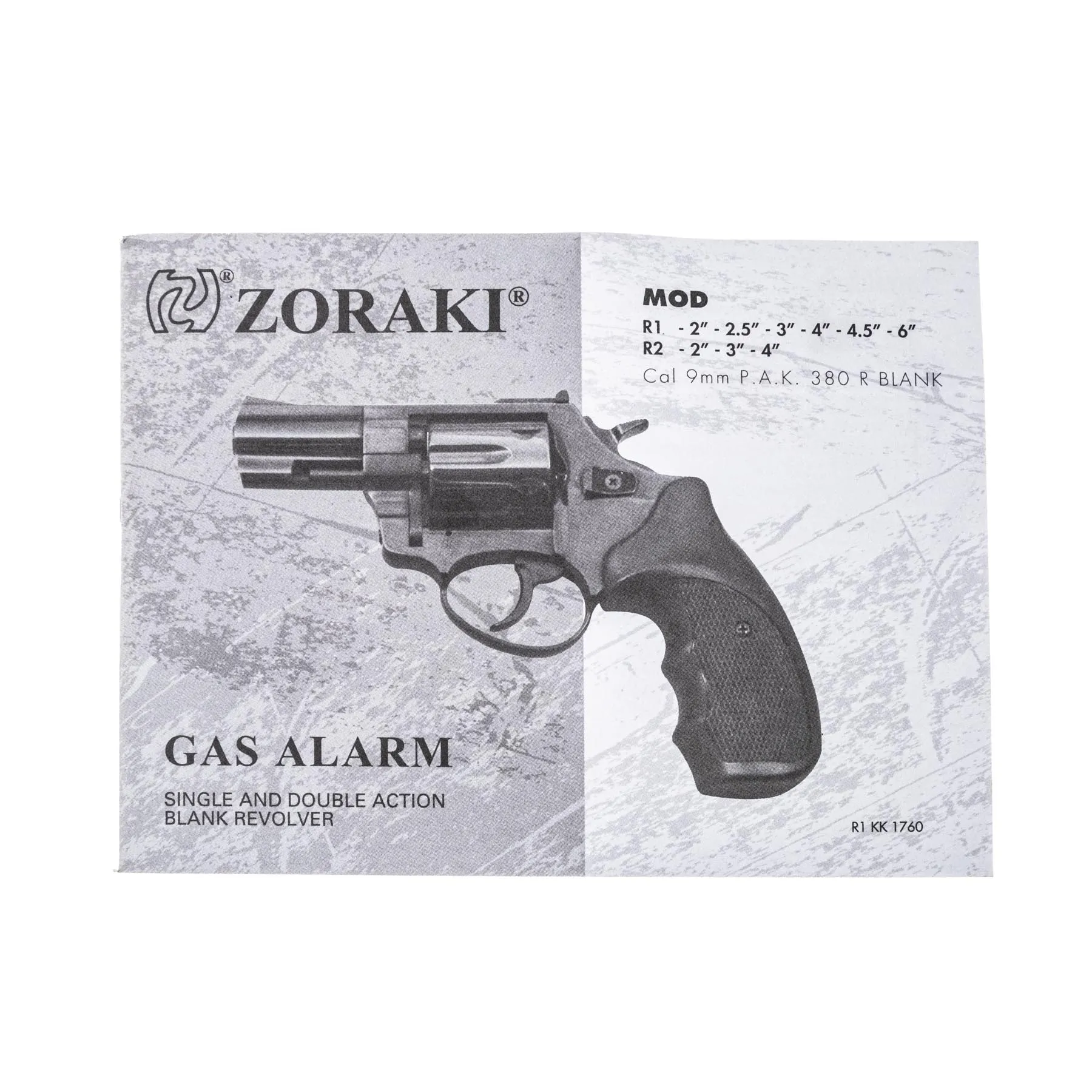 Zoraki R2 2" 9mm R.K. Schreckschussrevolver, Chrom