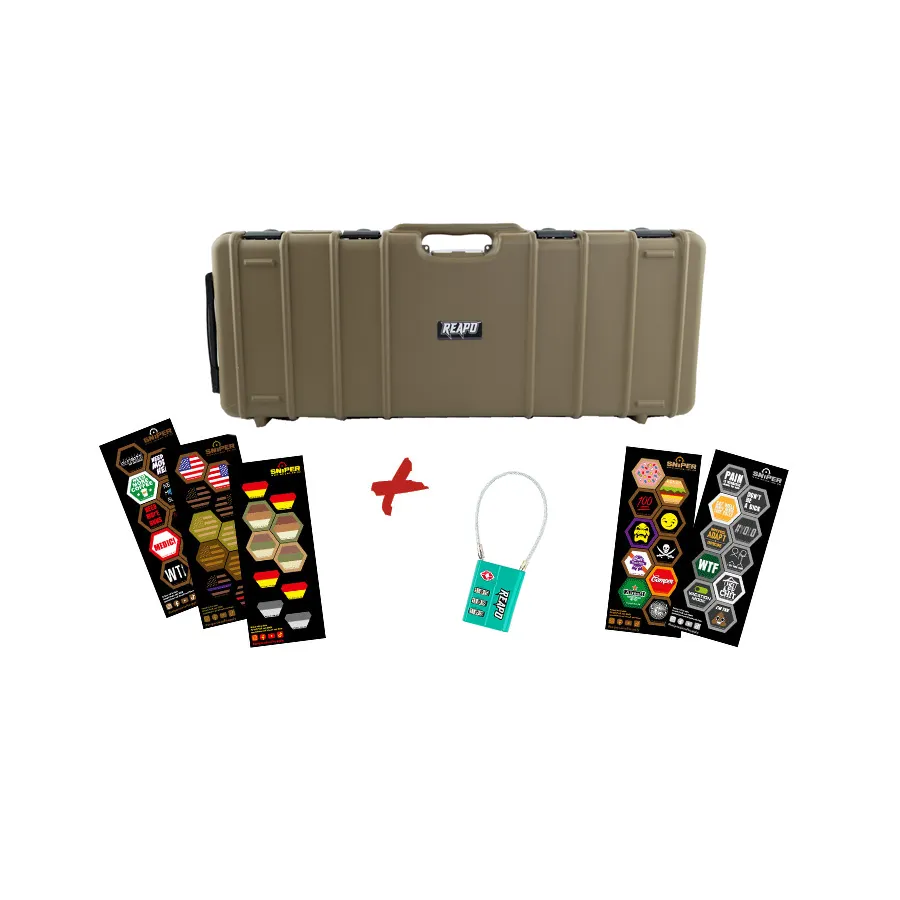 Kofferset Reapo Waffenkoffer 90 cm, wave foam coyote