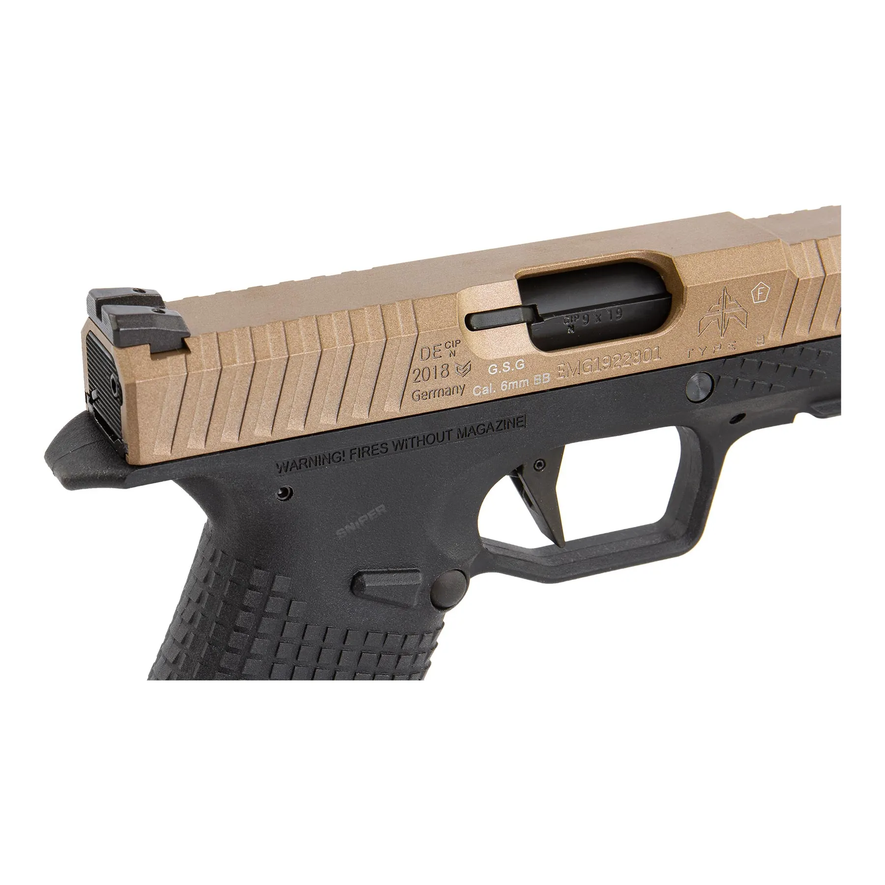 Archon Firearms Type B Pistol GBB, Black