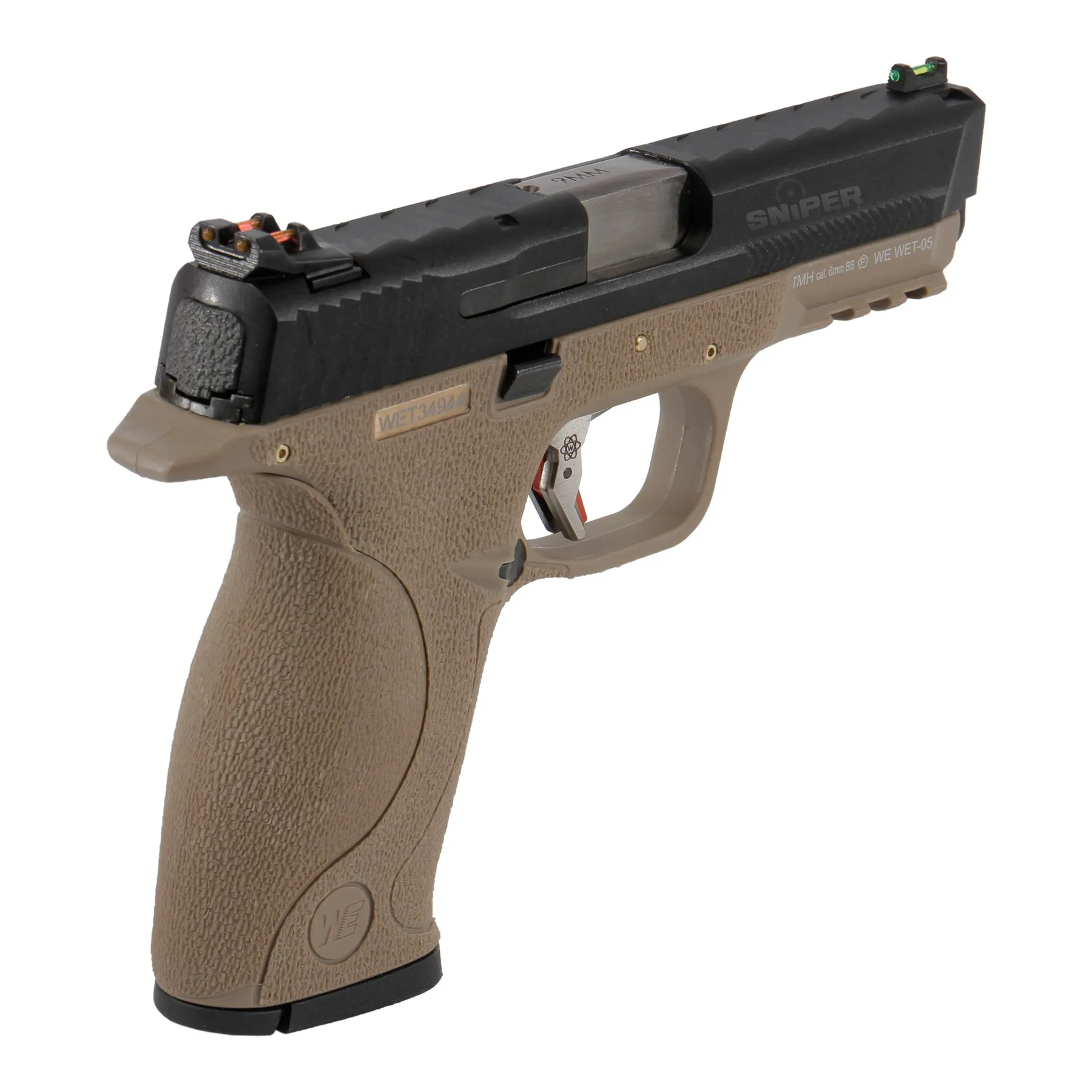 WE WET 05 BK Silver Barrel Full Metal FDE GBB Softair WE WET 05 BK Silver Barrel Full Metal FDE GBB Softair