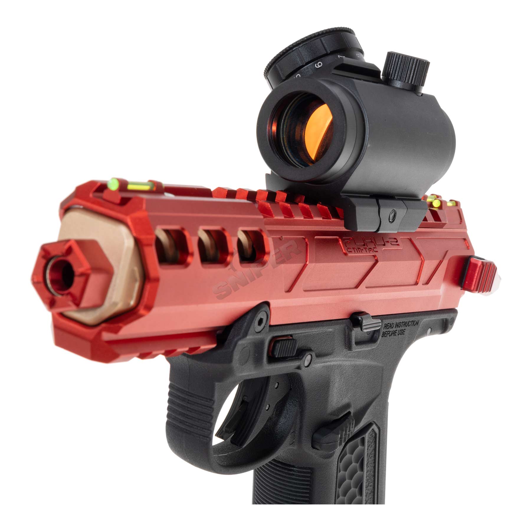 Prep my Airsoft - Action Army AAP 01 Assassin GBB Softair Pistole, Black/Red