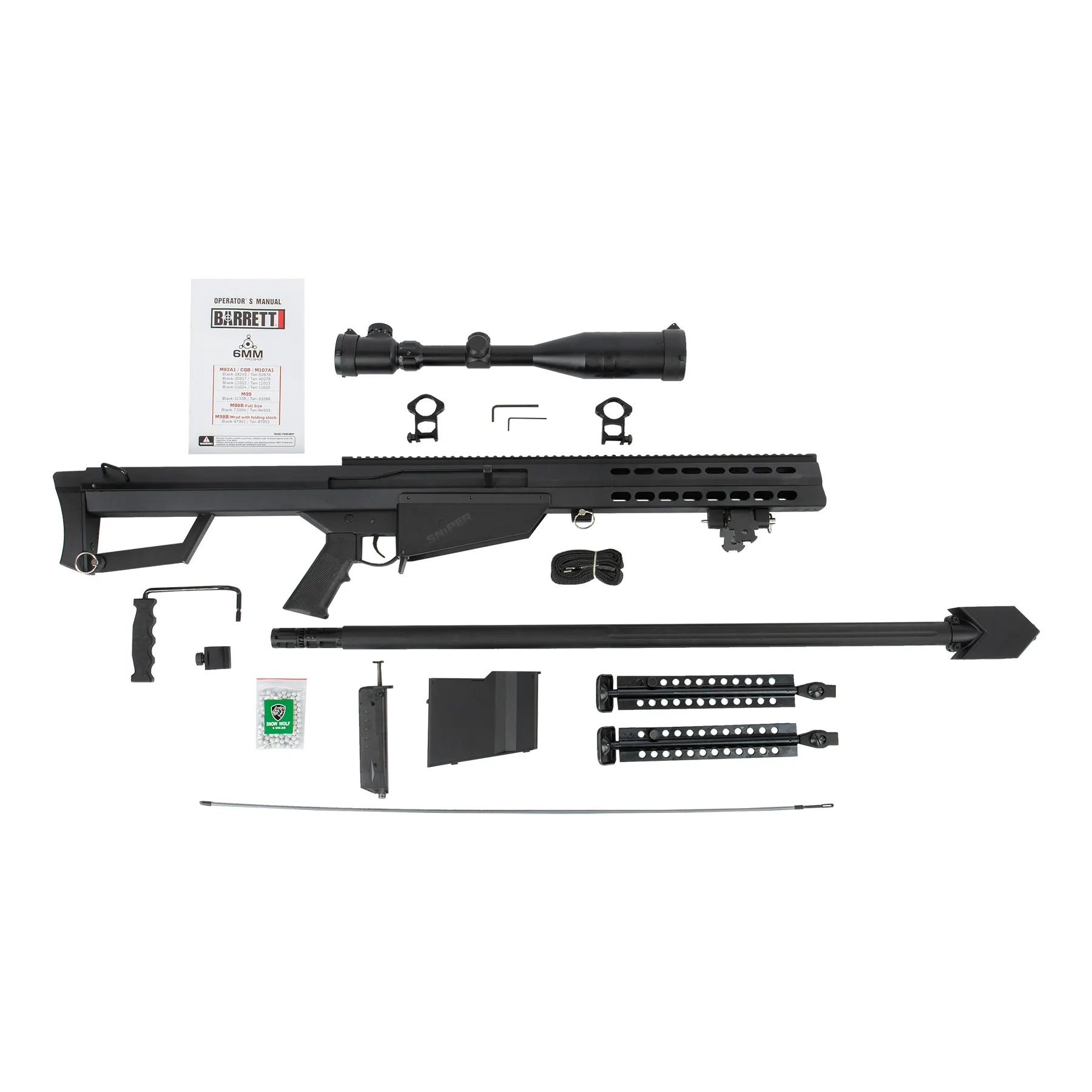 M82A1 Scharfschützengewehr Bolt Action Rifle Set