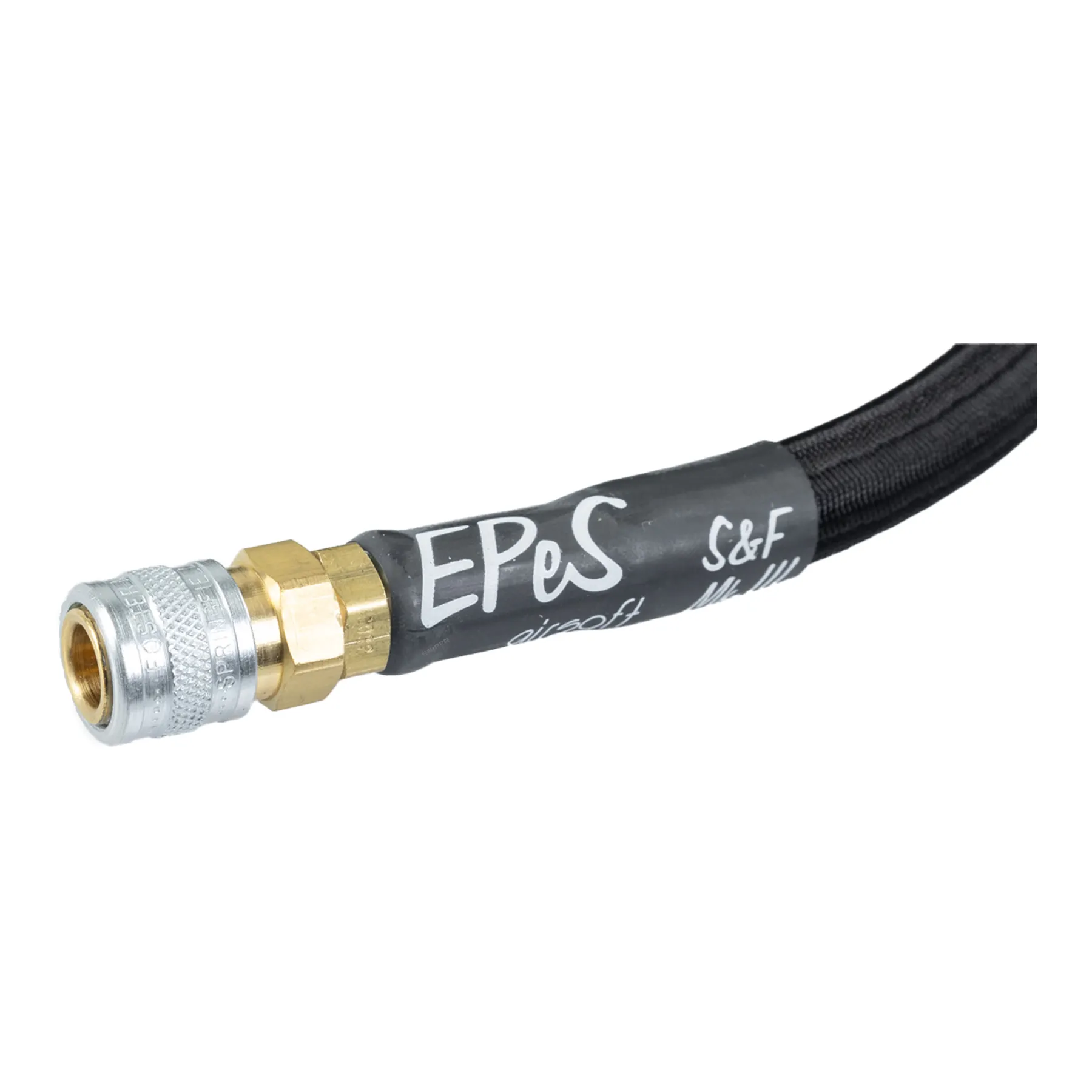 HPA S&F MK. III 115cm Braided Hose Line US, Black