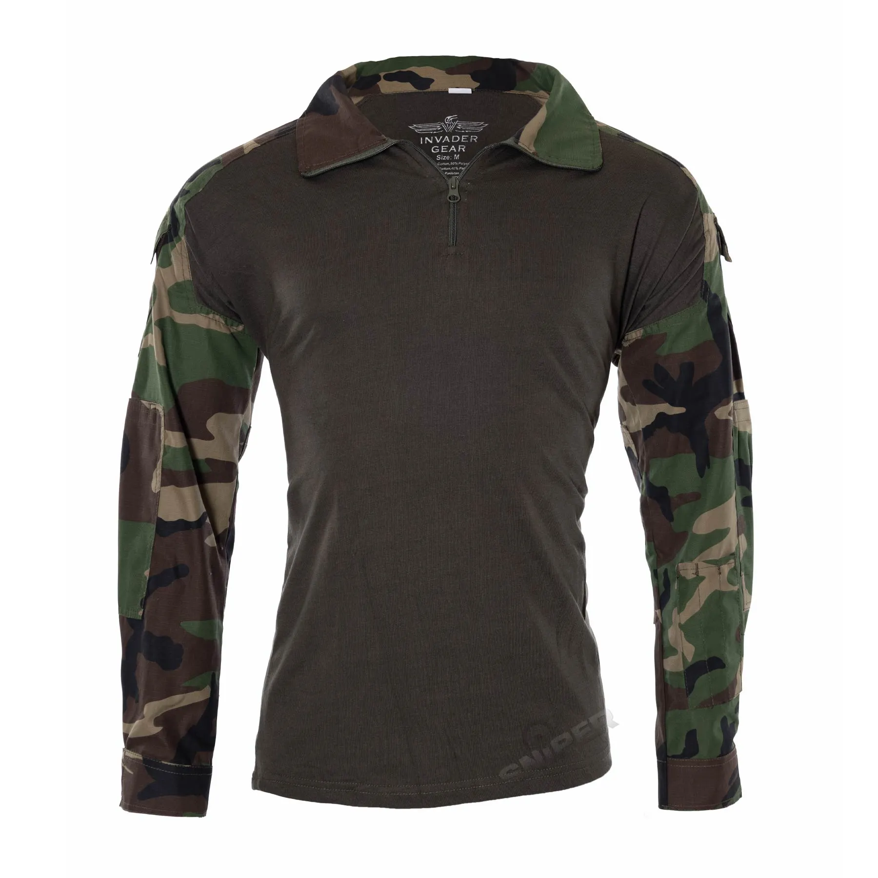 Invader Gear Combat Shirt, Woodland Invader Gear Combat Shirt, Woodland