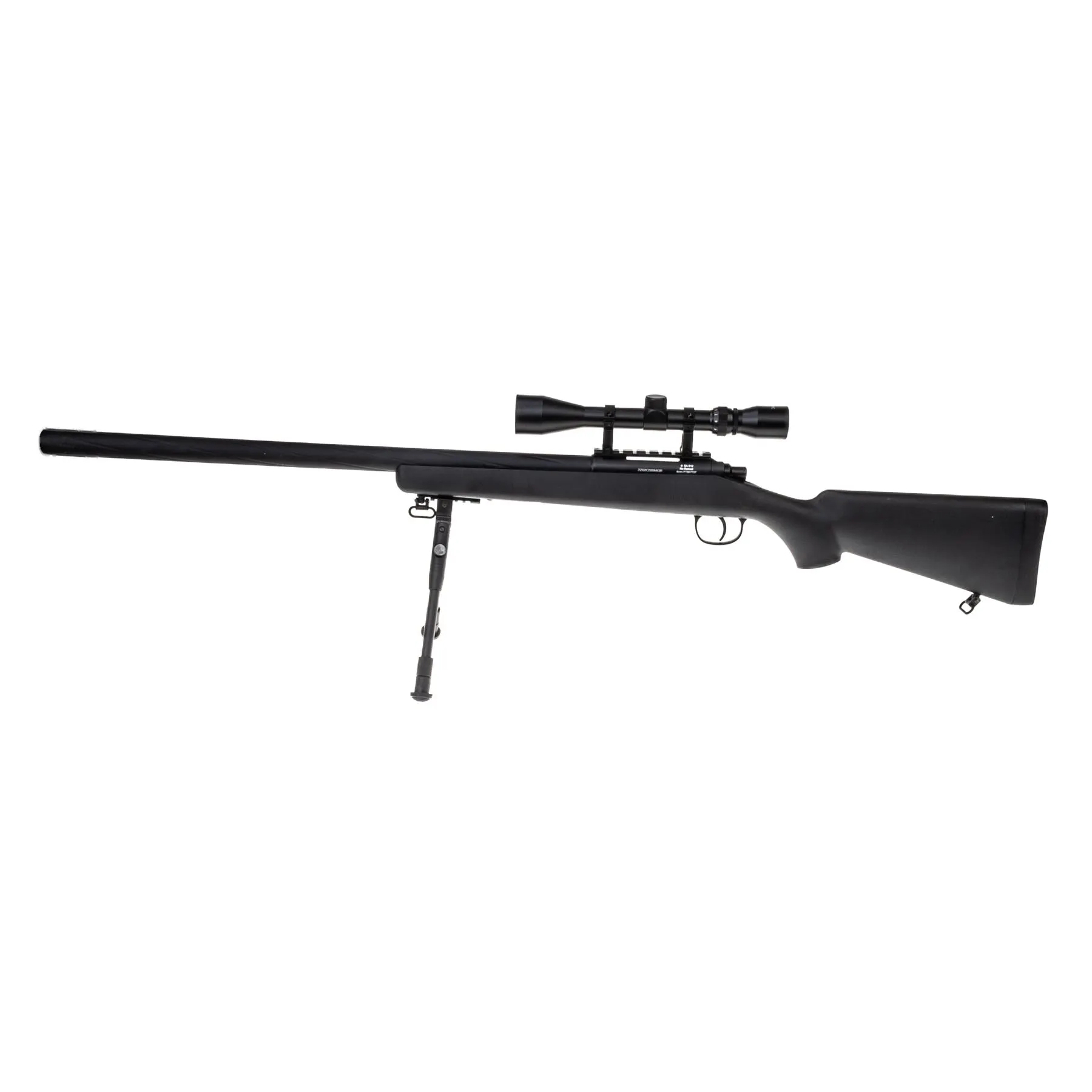 WELL MB03 VSR10 Scharfschützengewehr w/ Scope & Bipod, Black