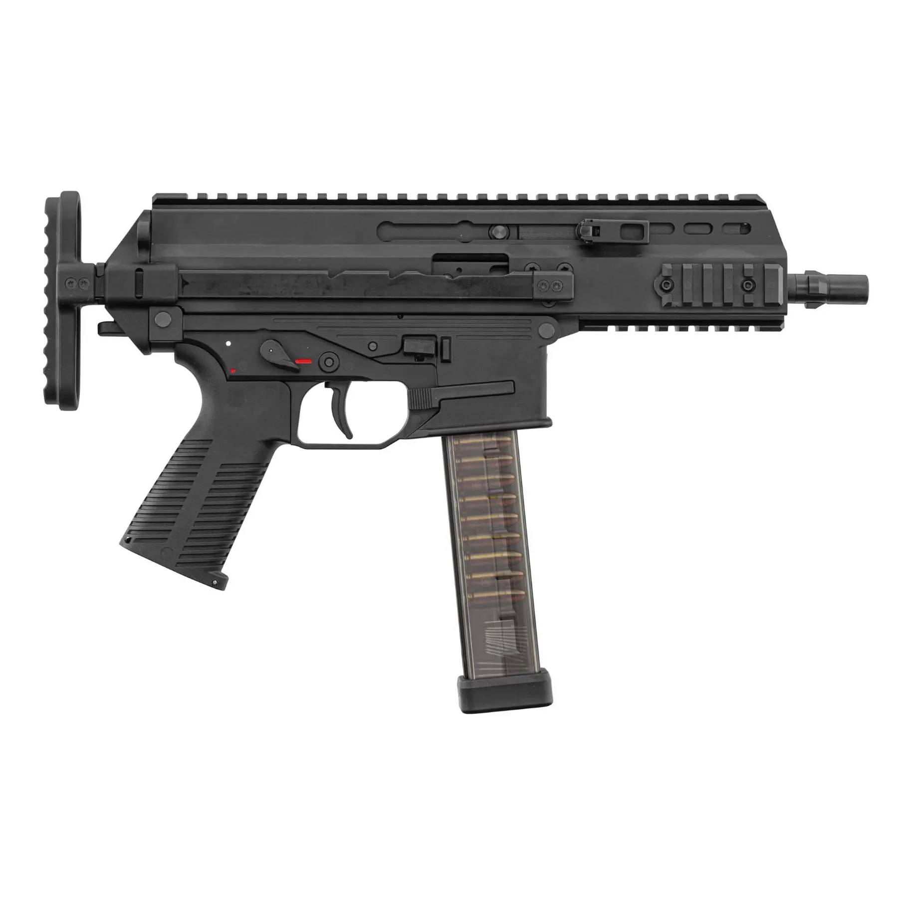 Maruyama SCW-9 Pro Double Mag Submachine GBB Gun, Black
