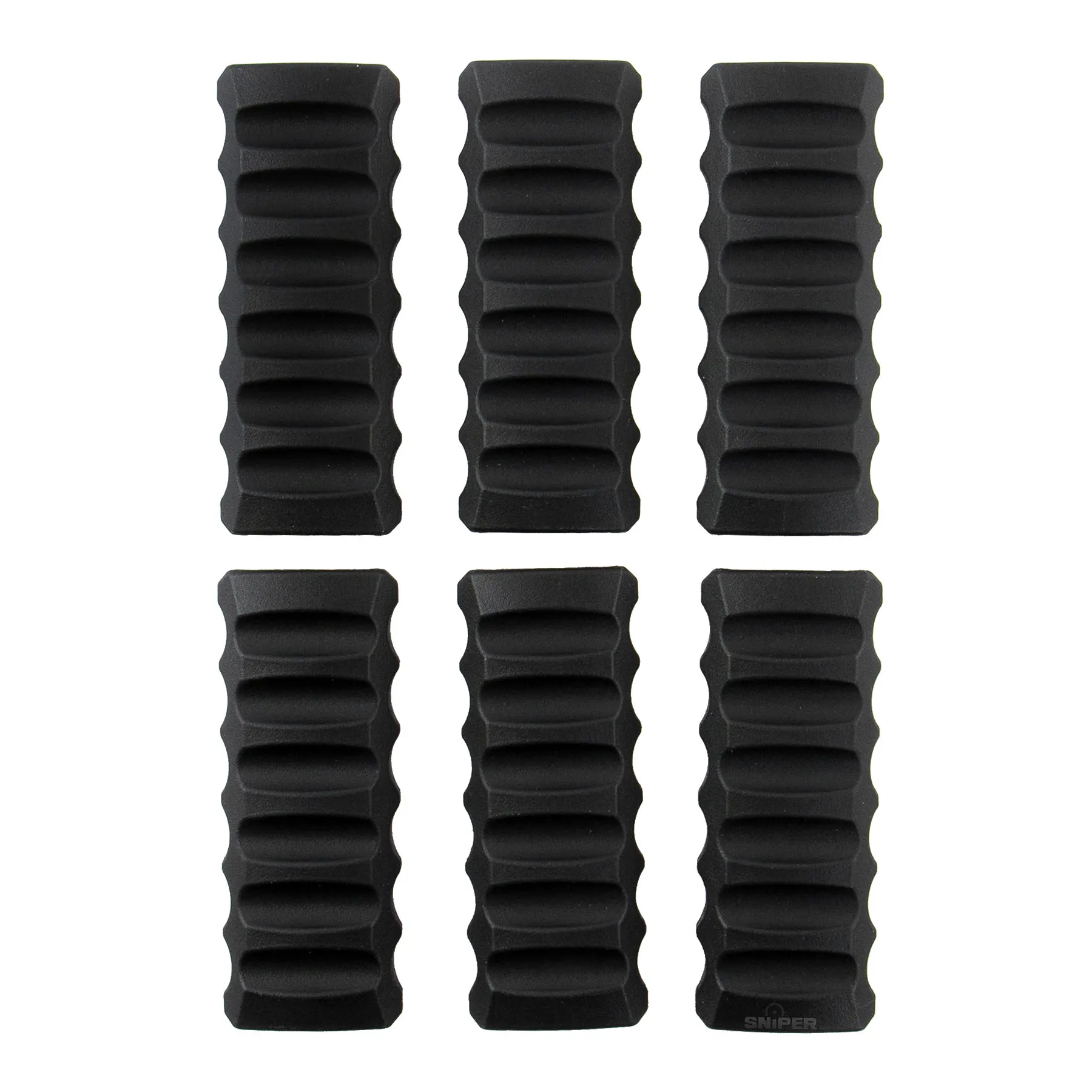 UTG Low Profile Rail Covers 6pcs, Black UTG Low Profile Rail Covers 6pcs, Black