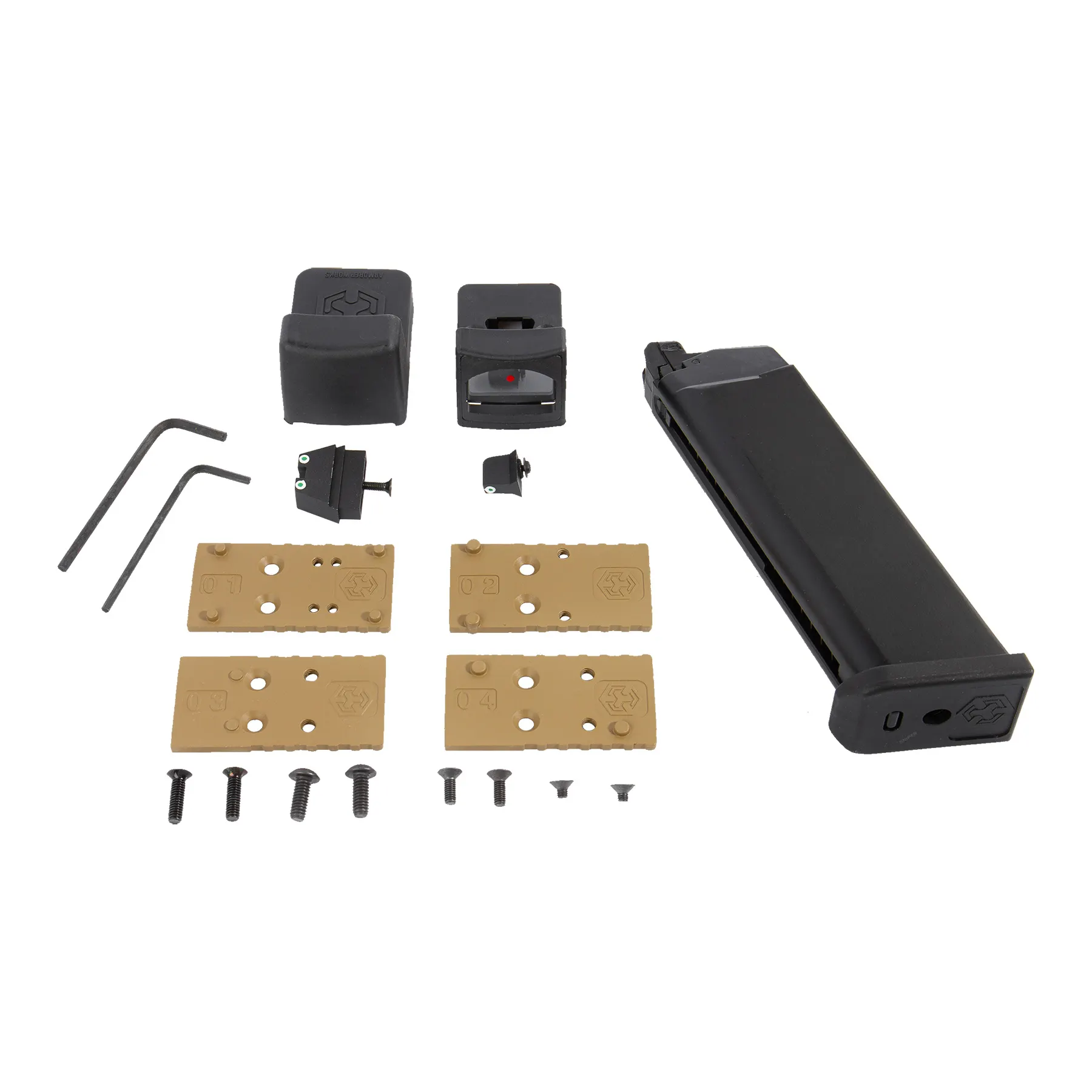 AW Custom VX7 Mod.1 Precut GBB Softair Pistole, FDE AW Custom VX7 Mod.1 Precut GBB Softair Pistole, FDE