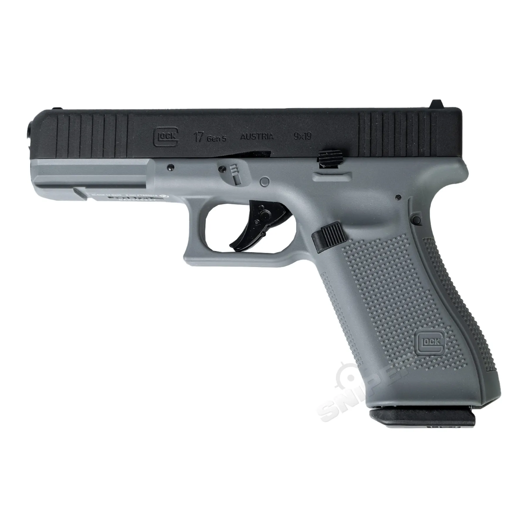 Glock 17 Gen 5 CO2 Softair Pistole, Tungsten Gray