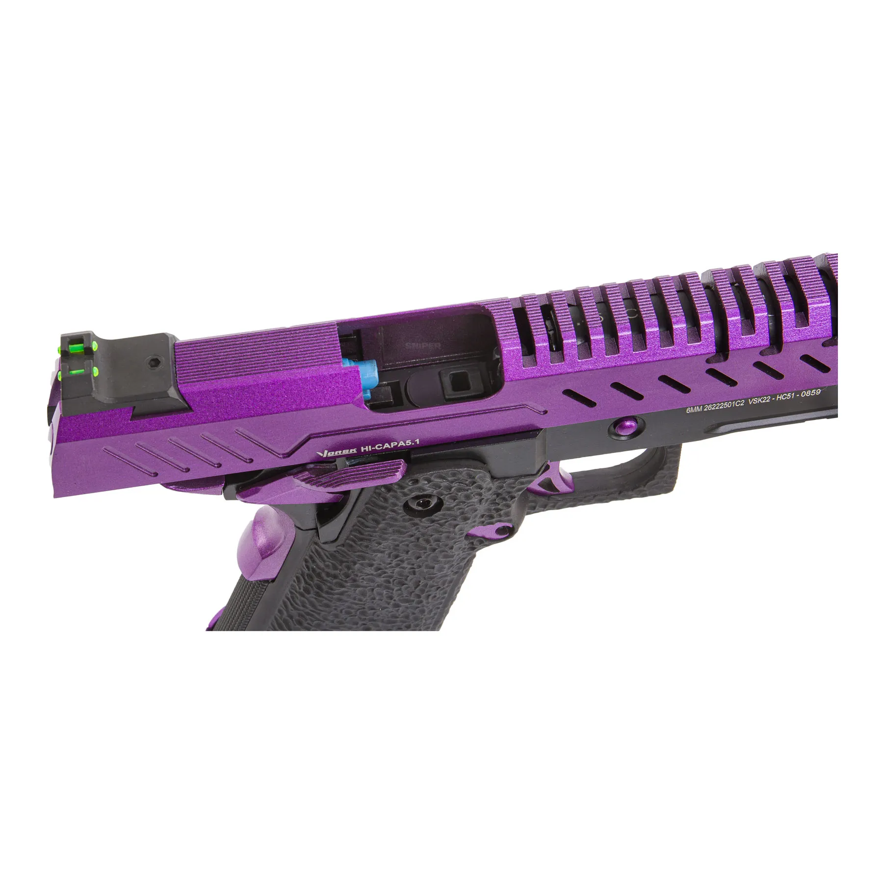 Vorsk Hi-Capa 5.1 Purple GBB Softair Pistole