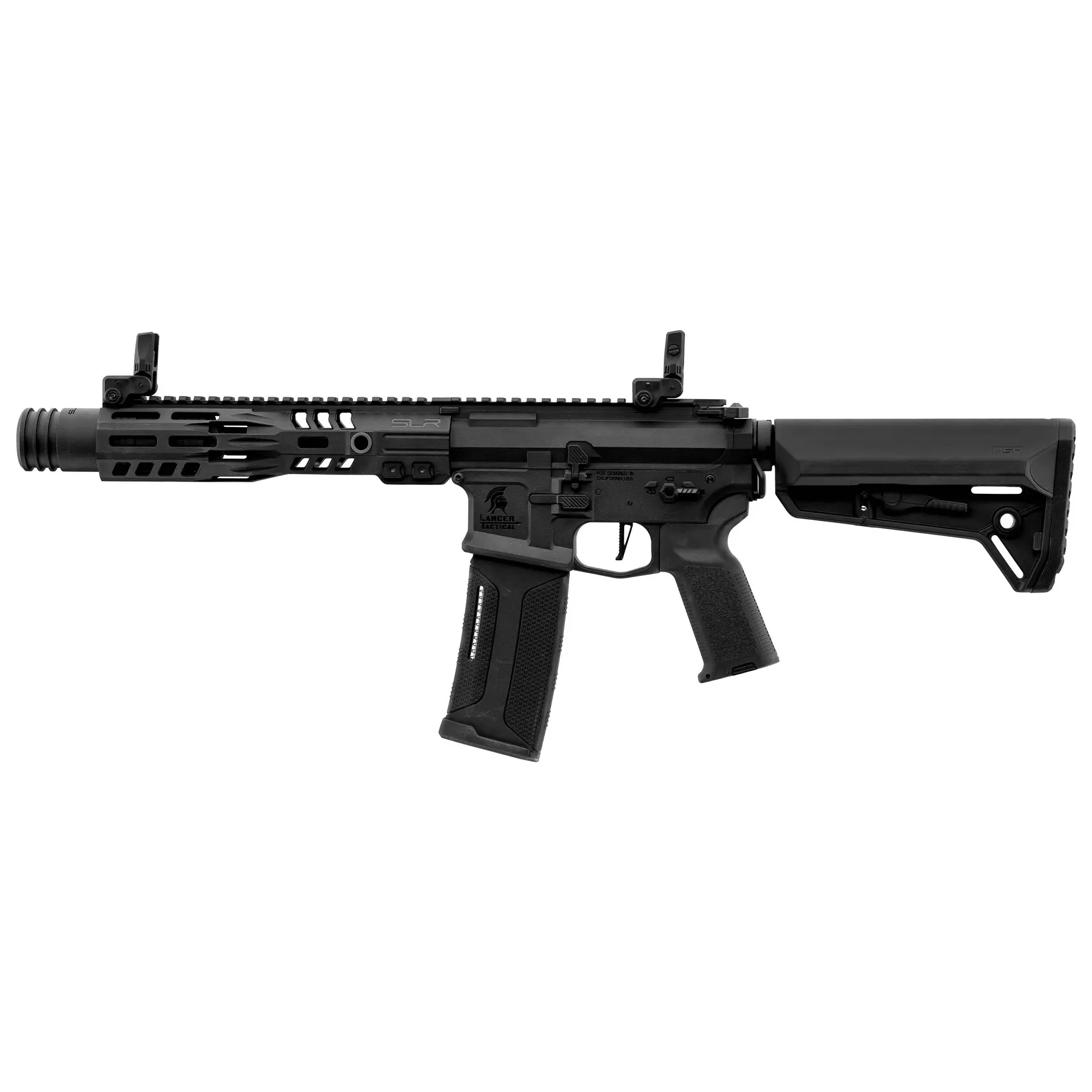 Einsteiger Set #1 - Lancer Tactical SLR 9" Gen. 3 w/ ETU (S)AEG, Black