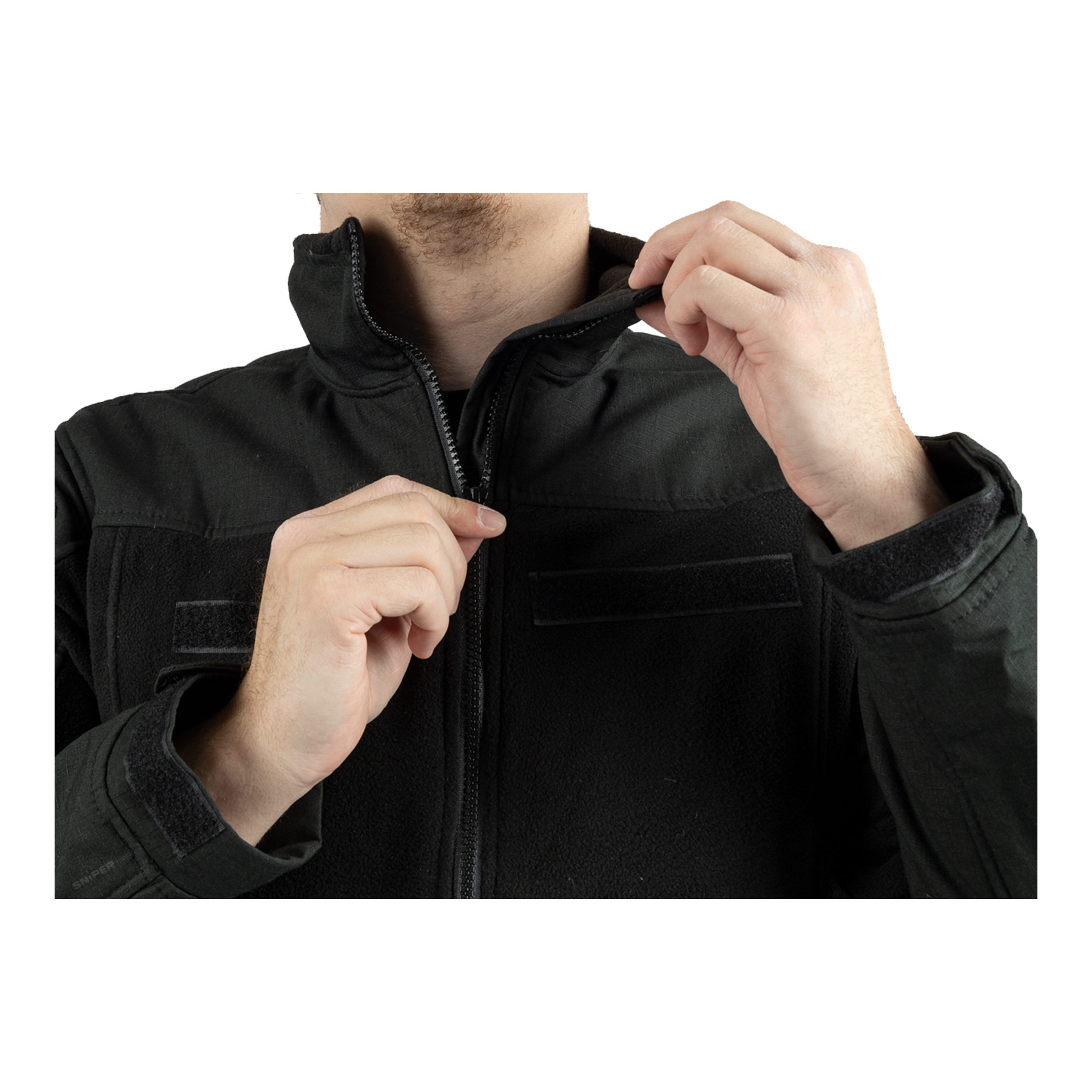 Combat Fleece Jacke, Schwarz