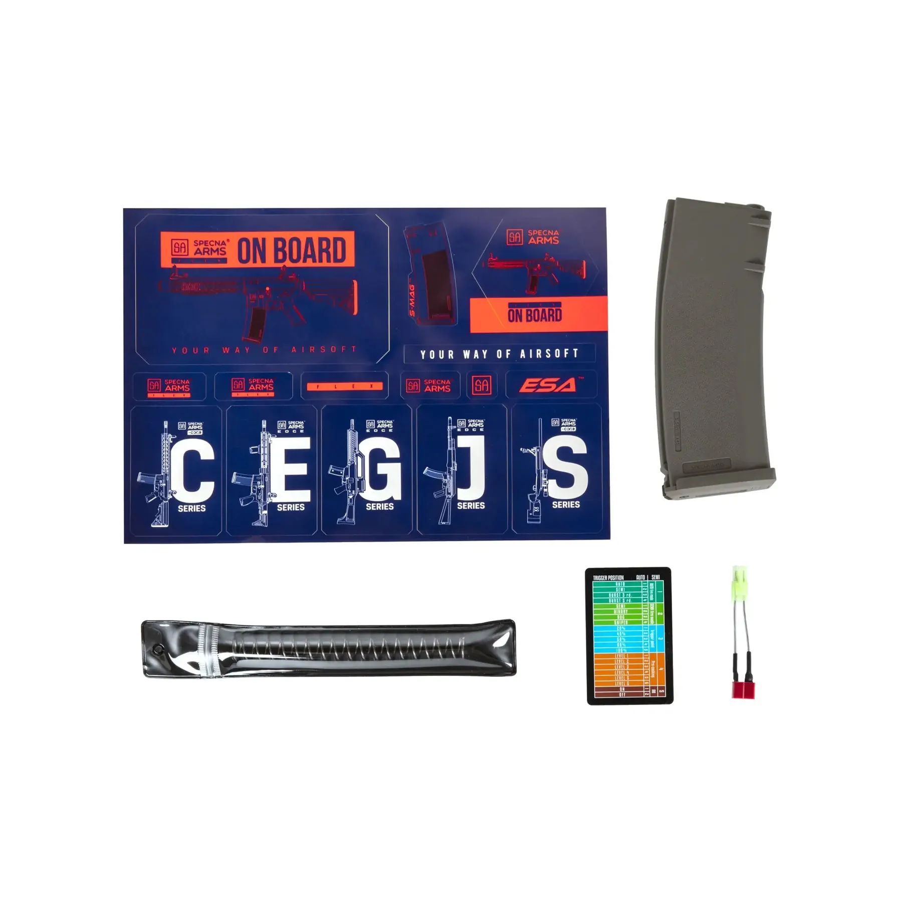 B-Ware Specna Arms SA-F05-RL Flex Light Ops w/ HAL ETU, Olive
