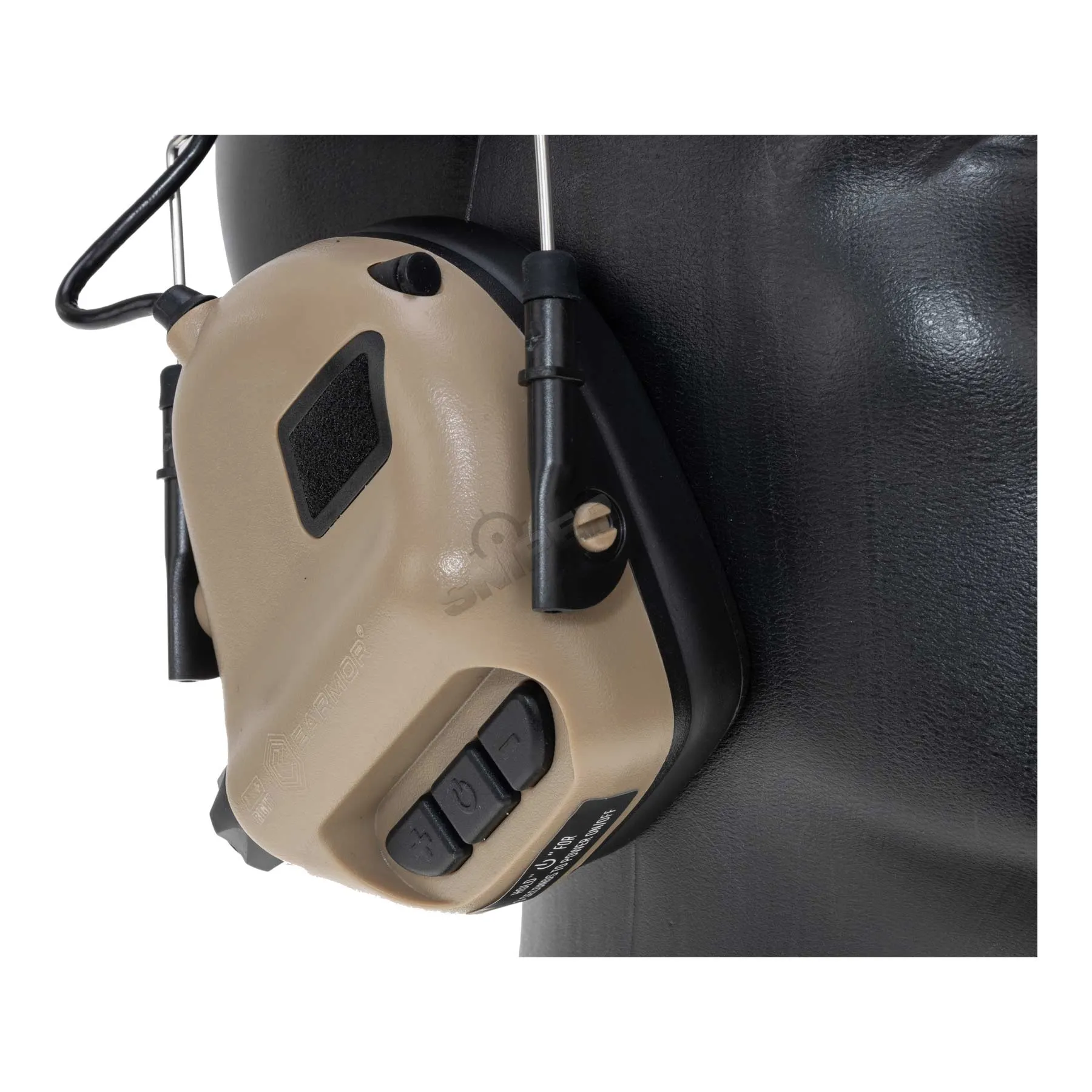 Earmor M32 Mod. 4 Active Hearing Protectors, Coyote Earmor M32 Mod. 4 Active Hearing Protectors, Tan