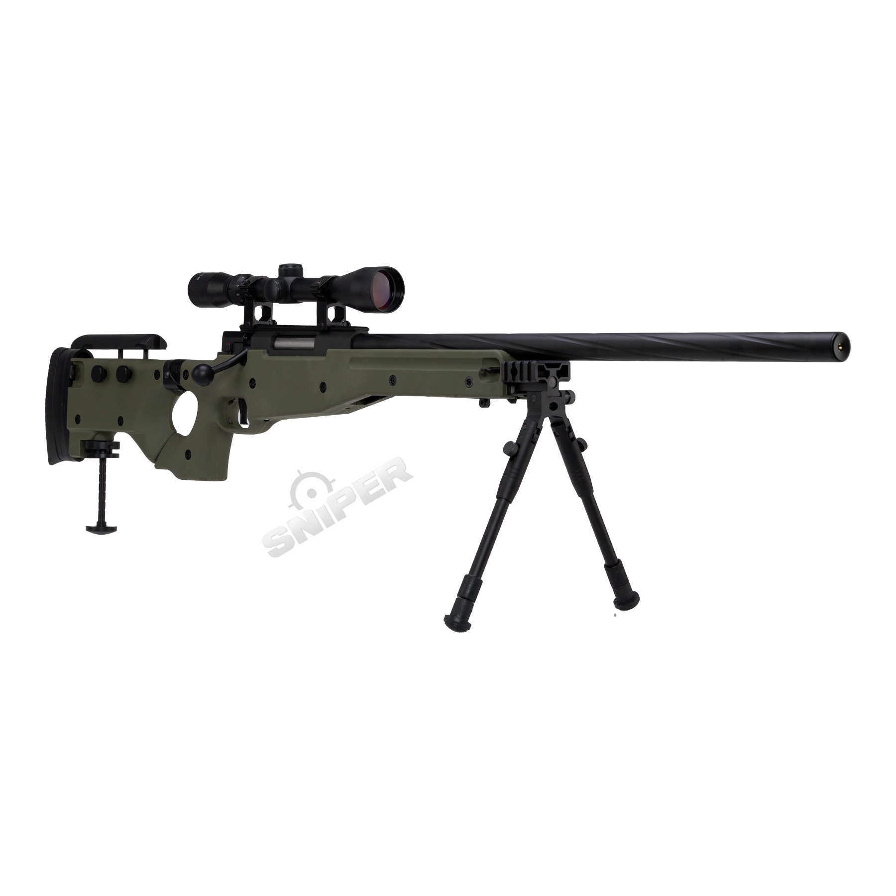 Specna Arms SA-S14 Scharfschützengewehr w/ Scope & Bipod, Olive