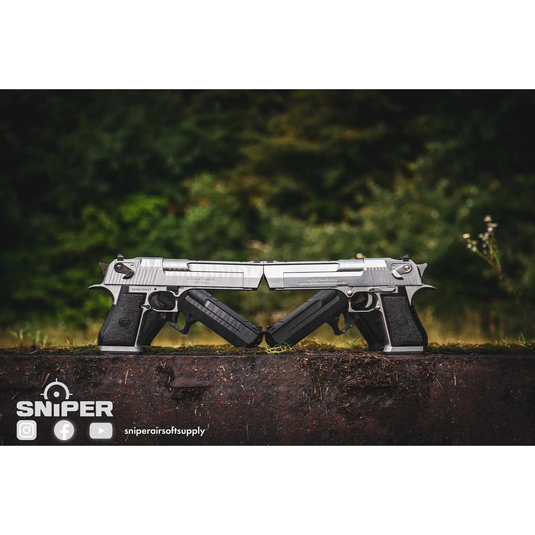 Desert Eagle .50 AE Silver, GBB Desert Eagle L6 .50AE GBB, Silver