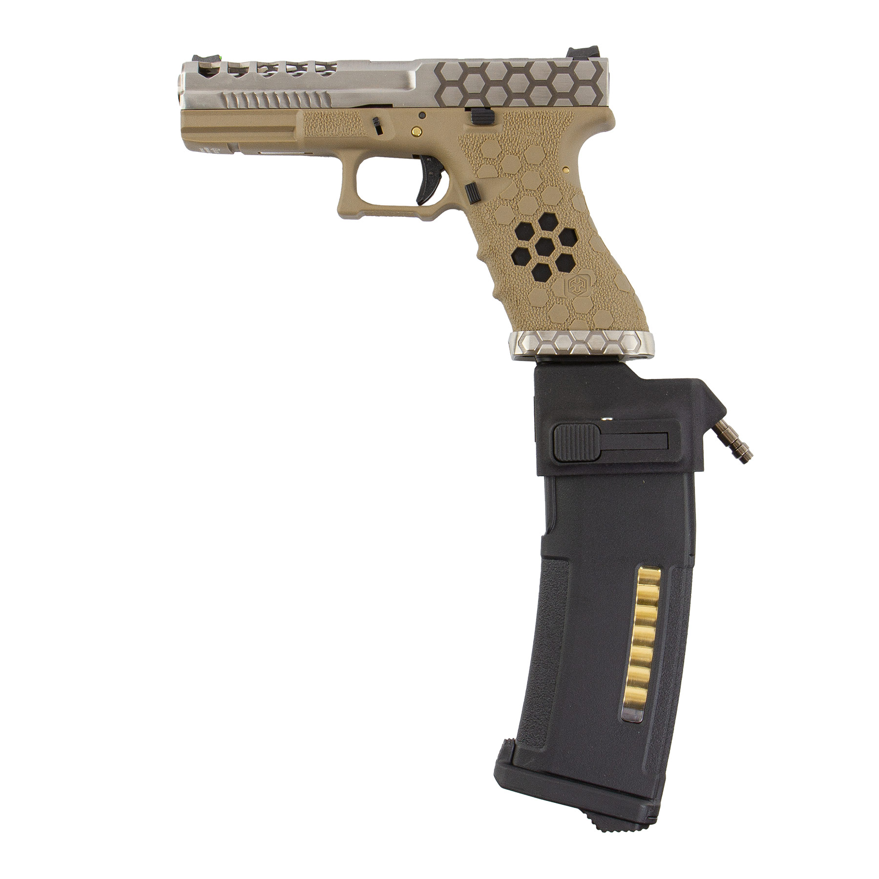 HPA Set SAC Custom VX0110 Hex Cut HPA US Softair Pistole