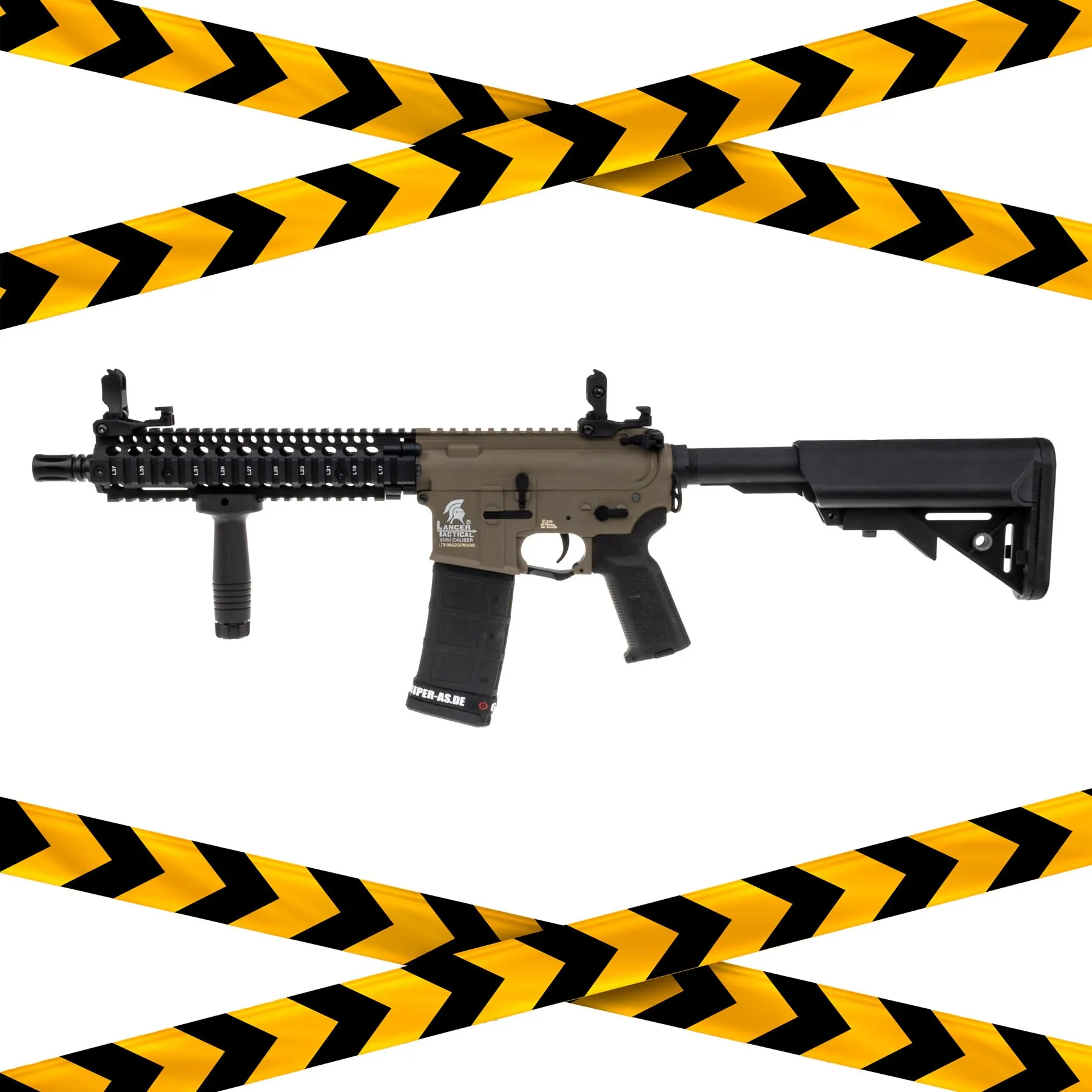 B-Ware Lancer Hybrid MK18 Gen 2 mit ETU + Mosfet (S)AEG, Dualtone