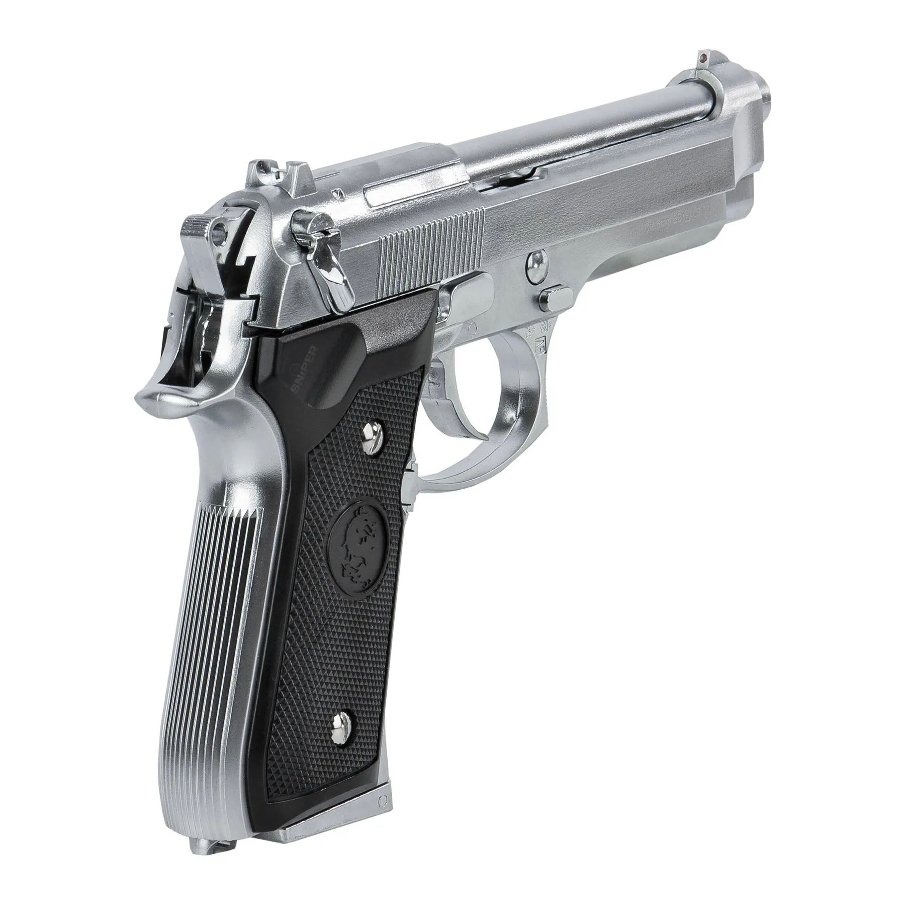 LS M9 Silver GBB Softair Pistole